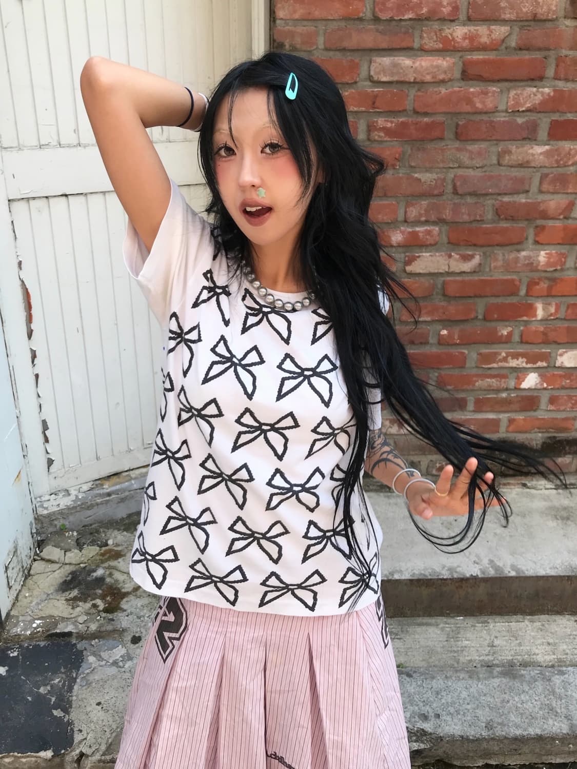  ♥ 꼼데가르송 리본!!! 반팔 티셔츠 ♥  상품이미지2