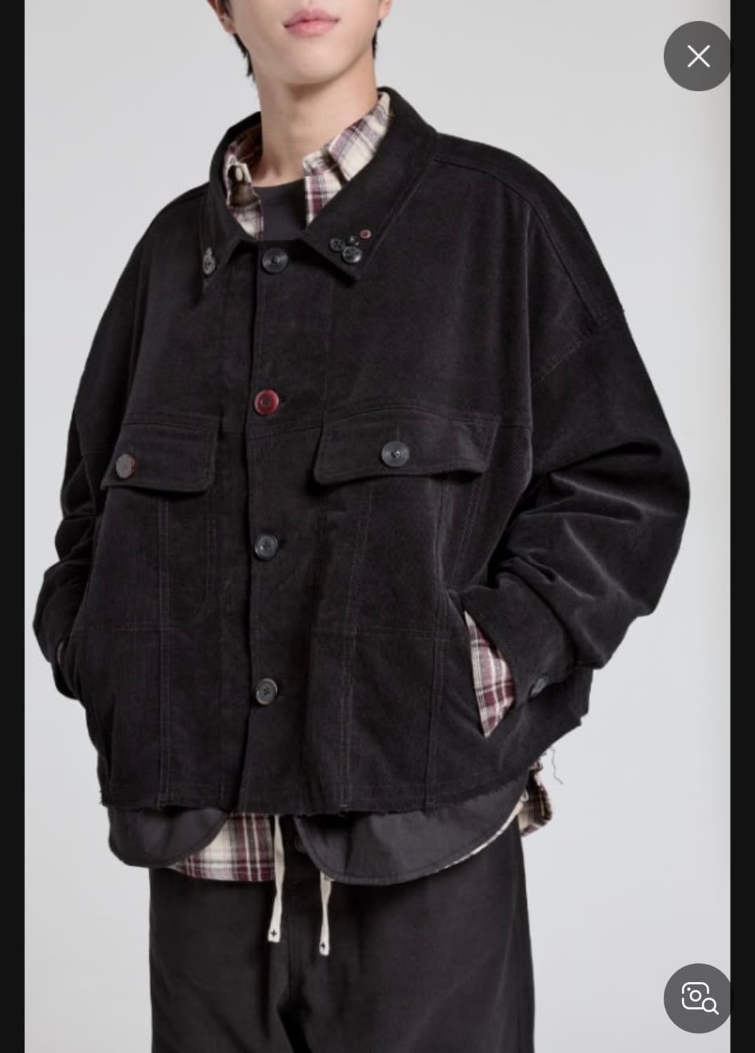 아노니모 코듀로이 셔츠 지켓 (주우재 착용) 상품이미지1