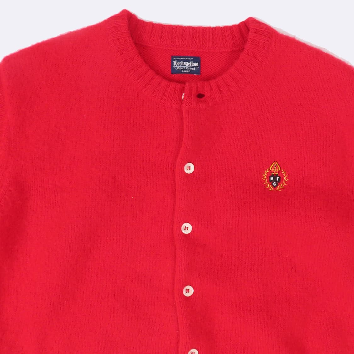 헤리티지플로스 크레스트 쉐기독 라운드 가디건 xs 여성 상품이미지4