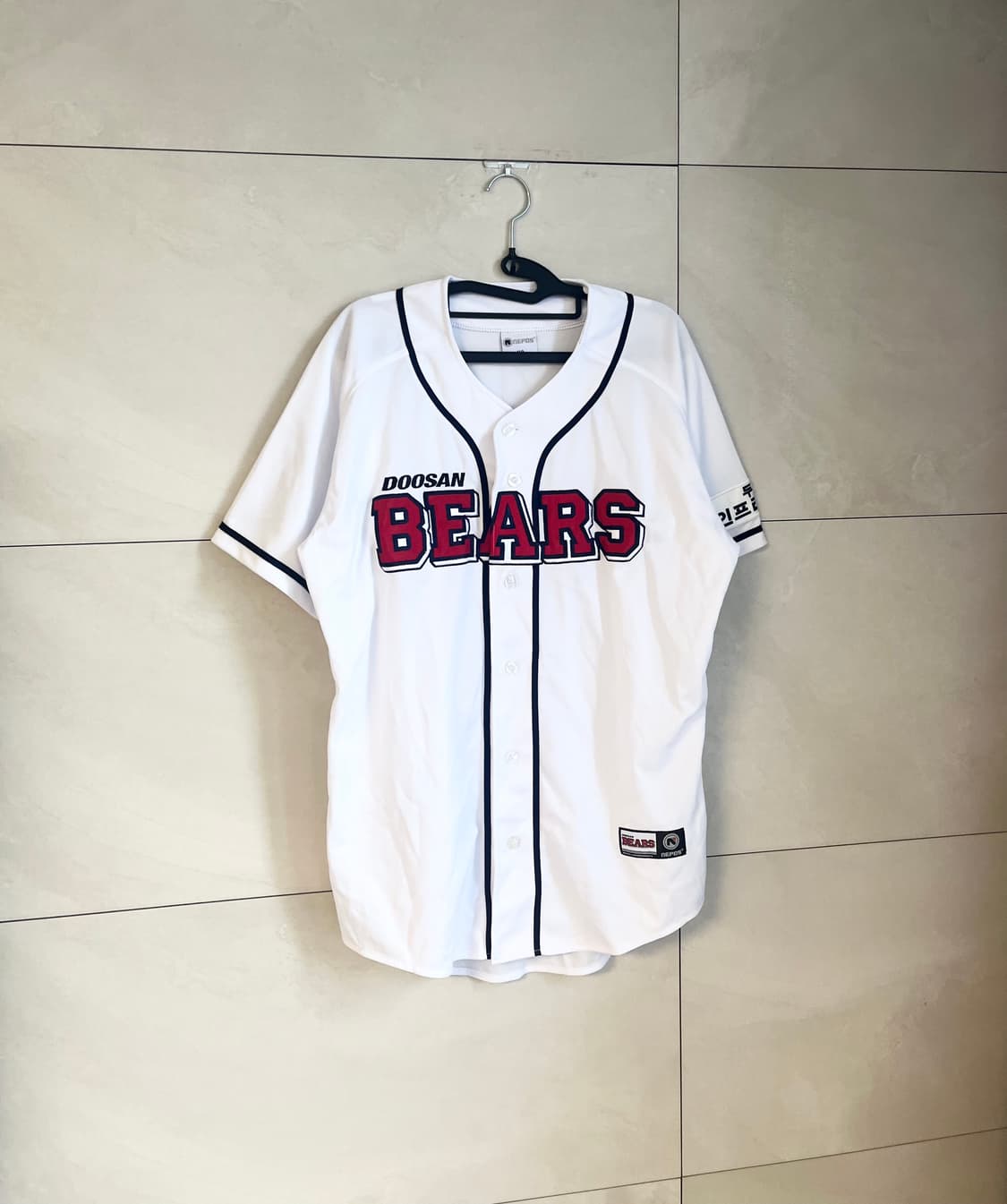[2XL] 두산베어스 노마킹 레트로 야구 유니폼 상품이미지3
