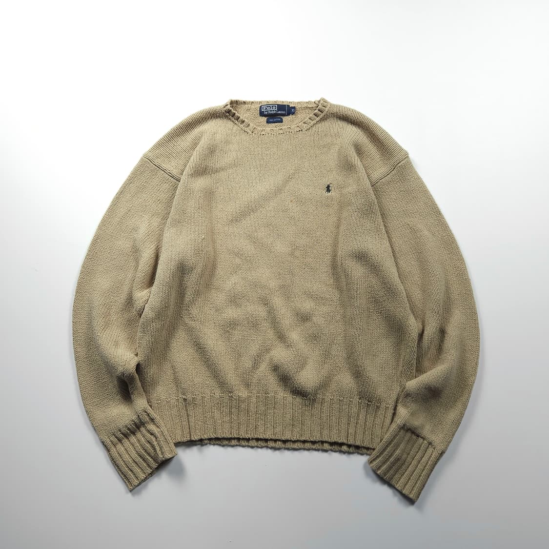 폴로 랄프로렌 포니 로고 박시핏 니트 브라운 (XL) 상품이미지1