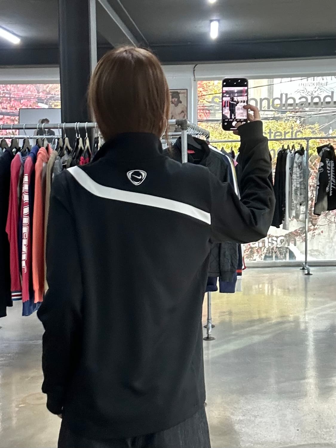 나이키 범고래 사선트랙 져지 매트블랙 상품이미지2