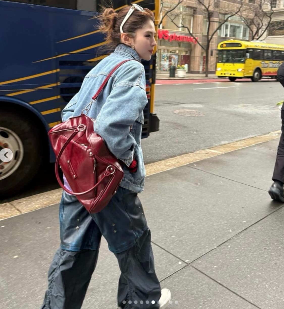 썬번프로젝트 모스백 버건디 숄더백 한소희착용 가방 새상품 상품이미지5