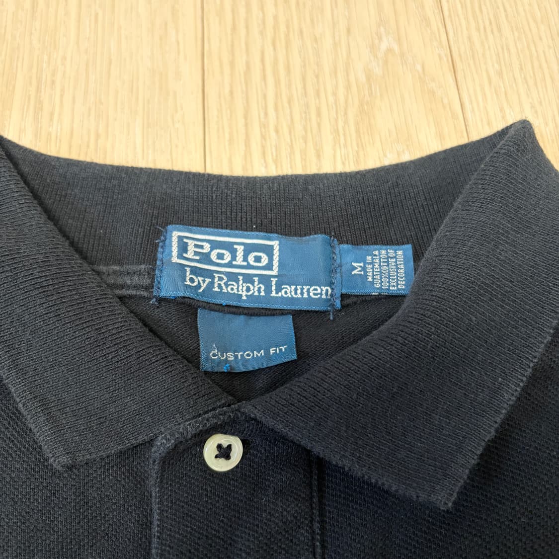 폴로 랄프로렌 화이트 빅포니 블랙 pk카라 반팔티 상품이미지3