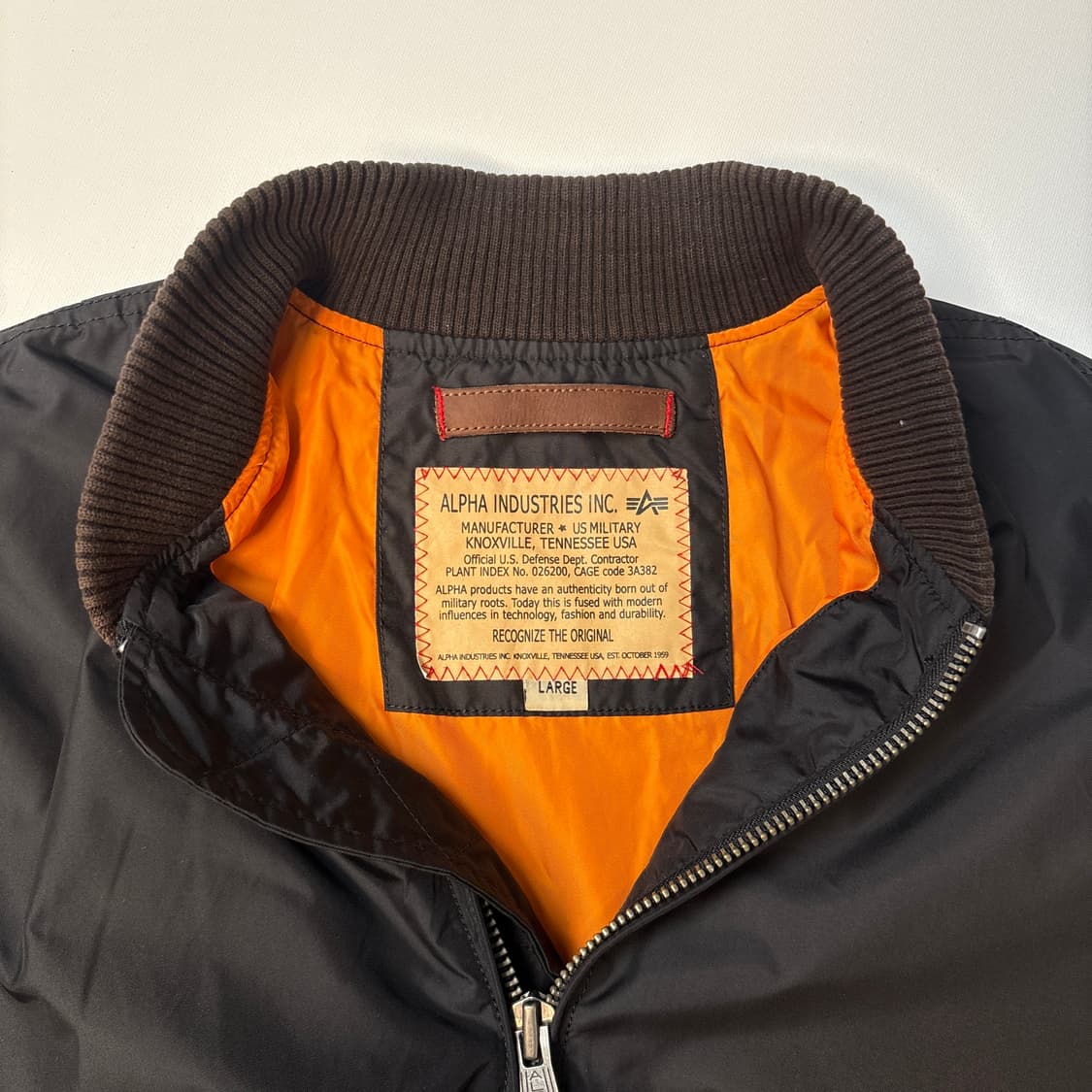 [L] 알파인더스트리 MA-1 블랙 상품이미지2