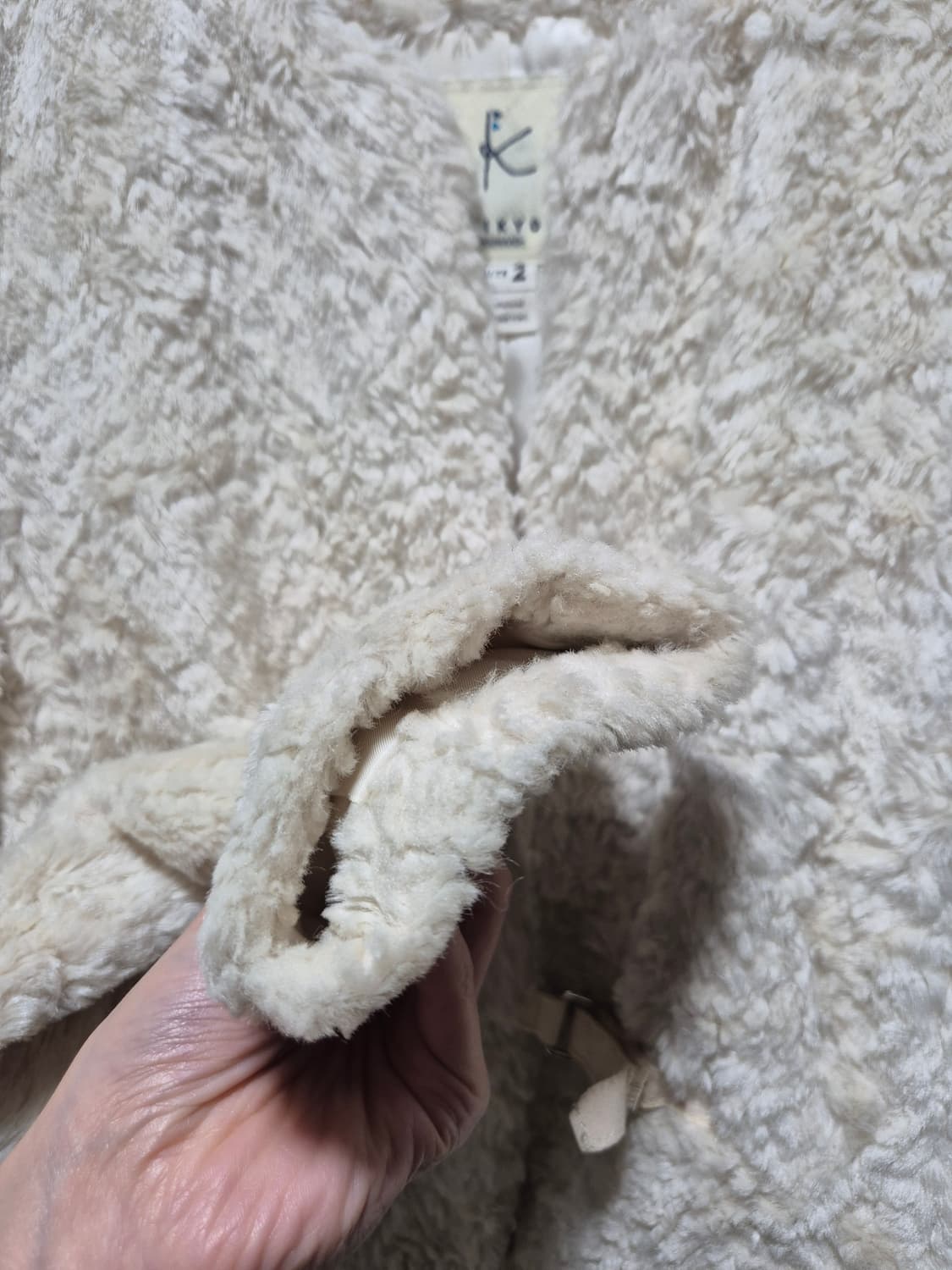 (세일)JPN. BRAISGIRL 아이보리 퍼 자켓 상품이미지4