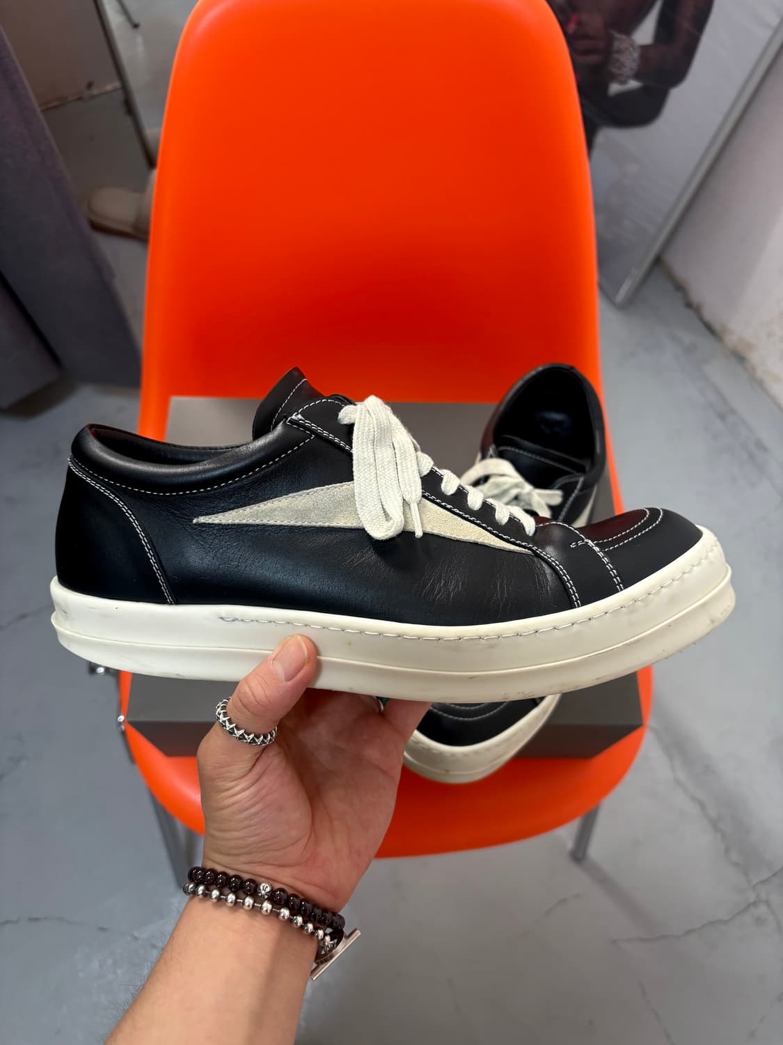 [43] 22FW 릭오웬스 빈티지 레더 스니커즈 상품이미지7