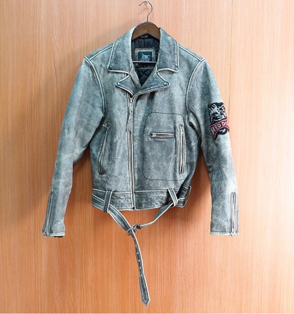 빈티지 소가죽 라이더 자켓 S-M 할리 쇼트 아님 상품이미지1