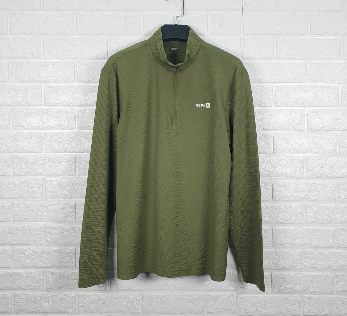 [95]네파 시어서커 트리코트 반집업 티셔츠 상품이미지3