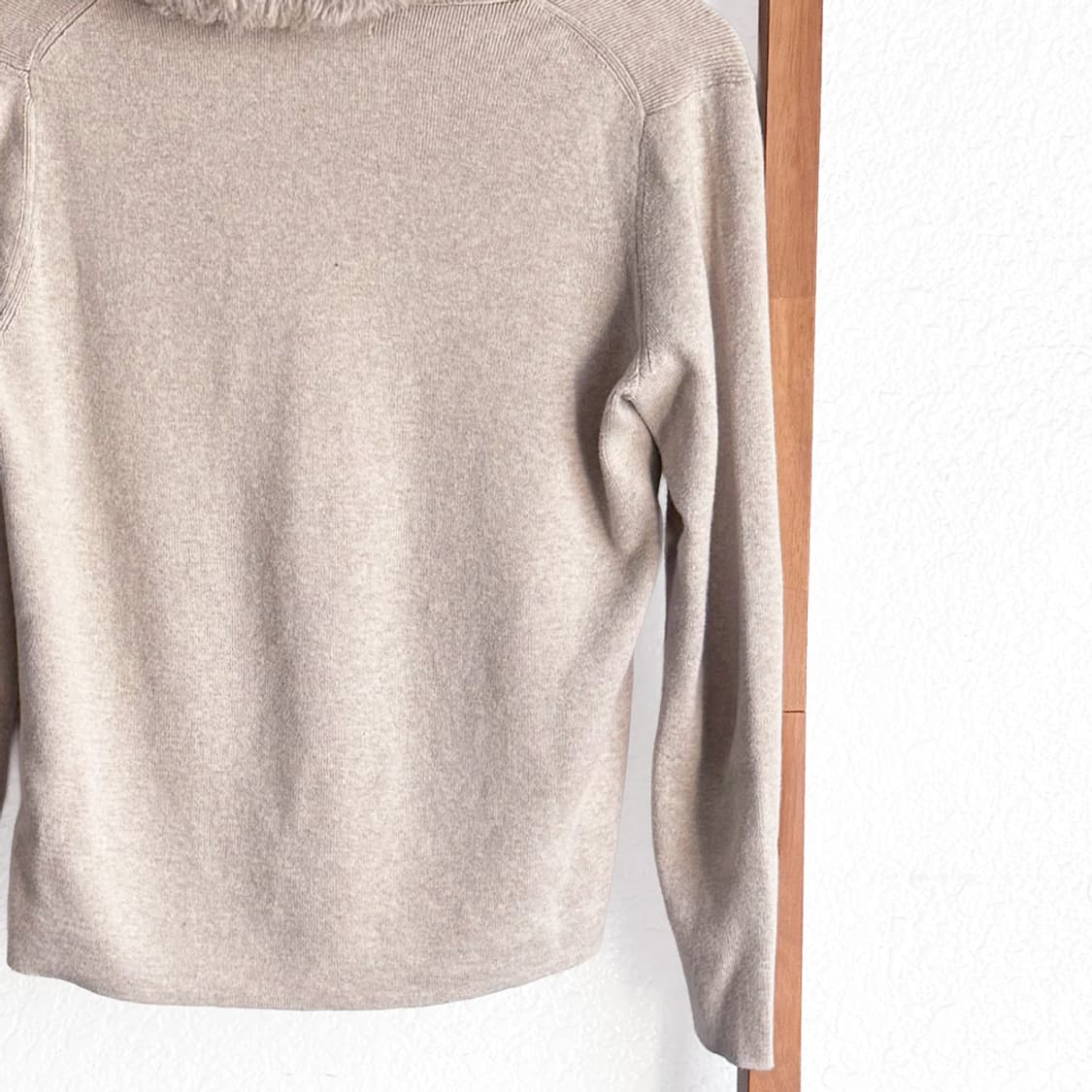 [BANANA REPUBLIC] 샌드 노마딕 퍼 칼라 니트 가디건 상품이미지10