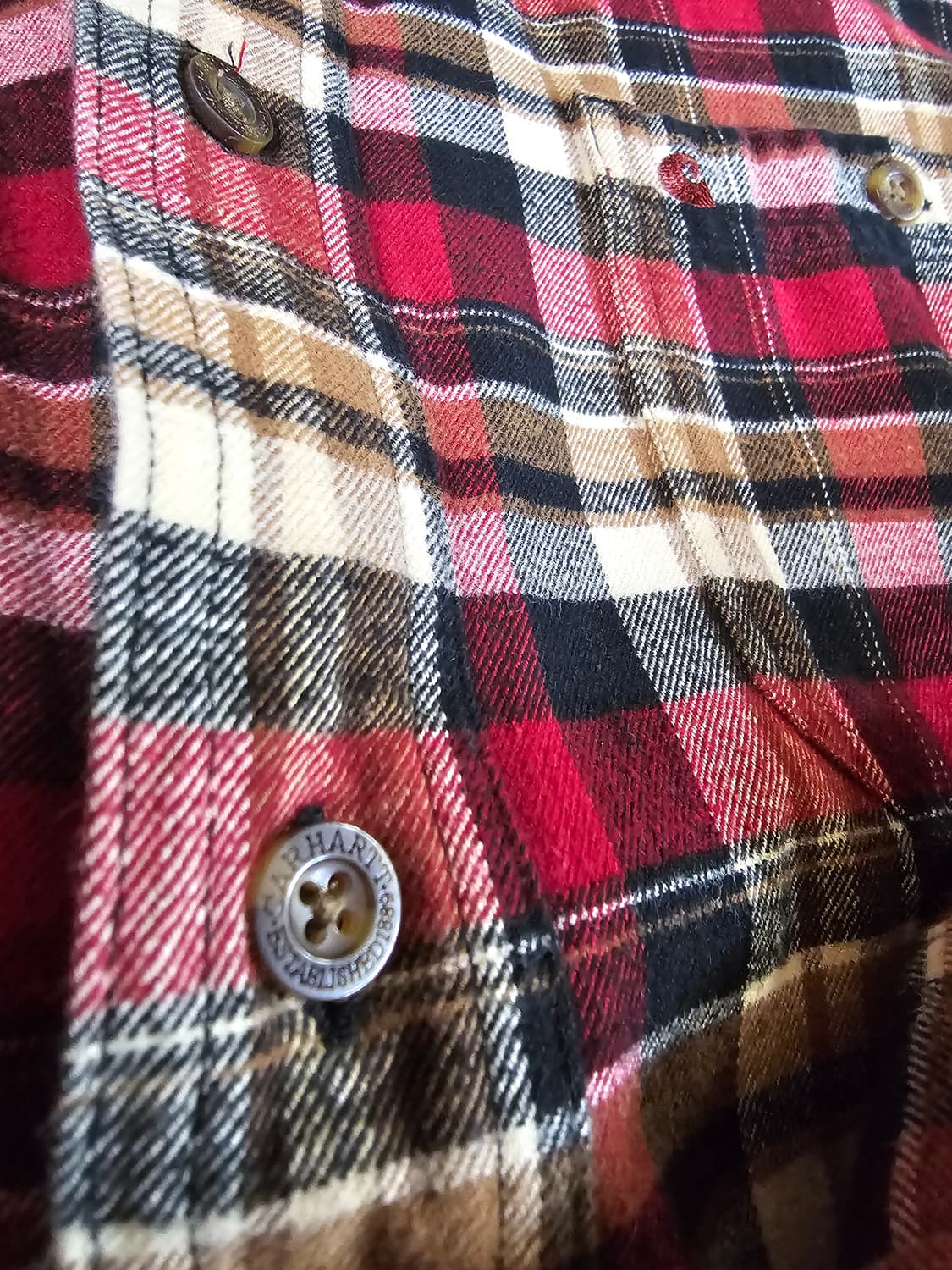 [XL] Carhartt 칼하트 빈티지 플란넬 체크 셔츠 자켓 레귤러핏 상품이미지4