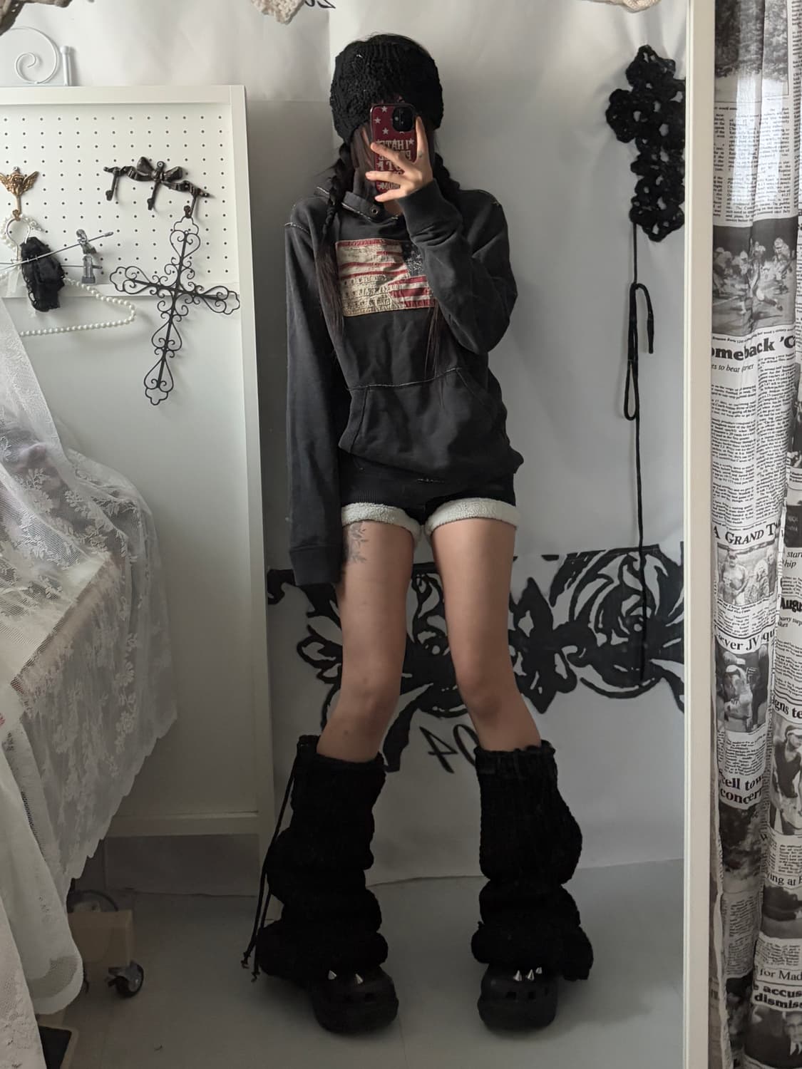 • Charcoal Polo Jeans American Flag hood 상품이미지2