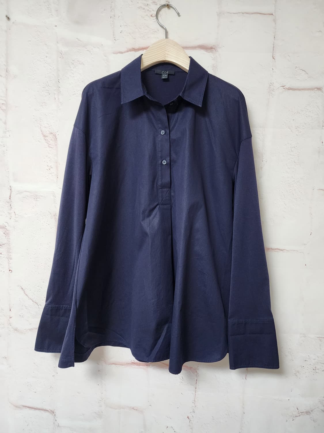 COS 코스 네이비 블라우스 셔츠 상품이미지1