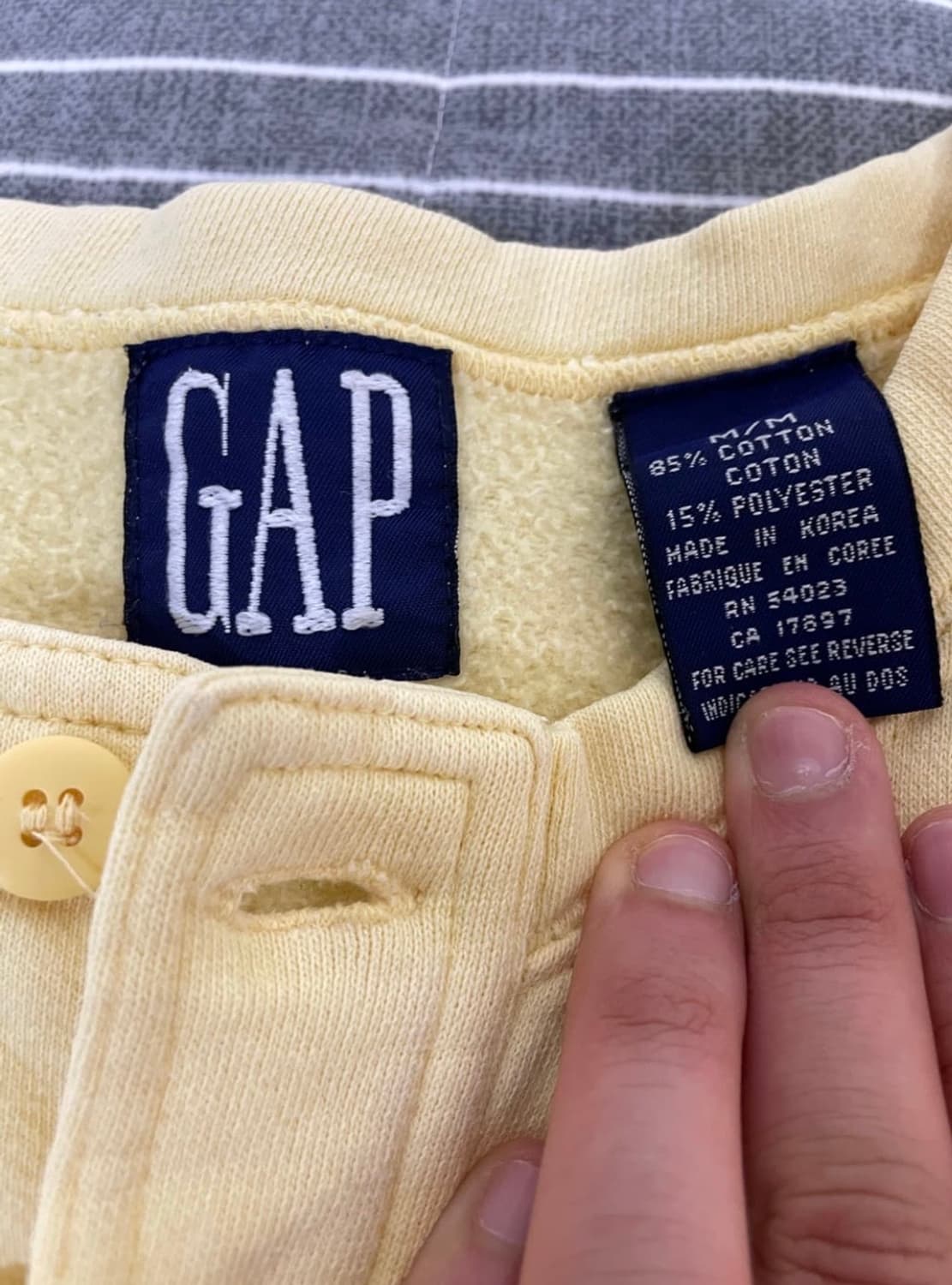 90S 올드캡 헨리넥 스웻셔츠 XL 상품이미지2