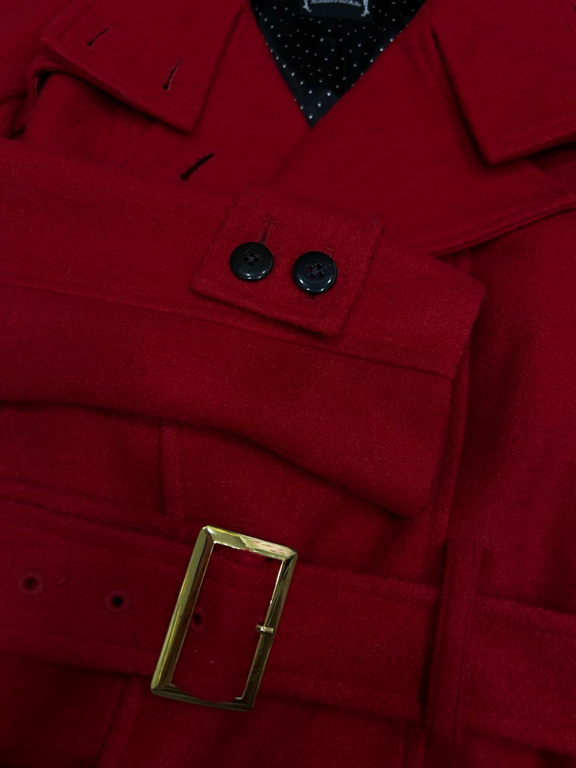 [세실맥비 전성기] 오사키나나의 매혹적인 로즈향수 버건디레드 코트 상품이미지3