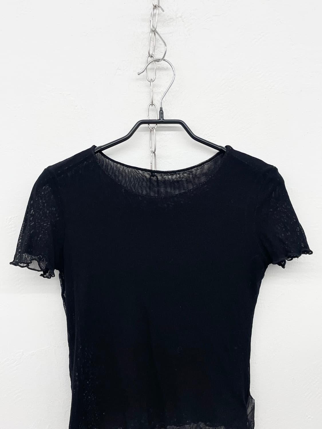 블랙 고딕 메쉬 탑 상품이미지5