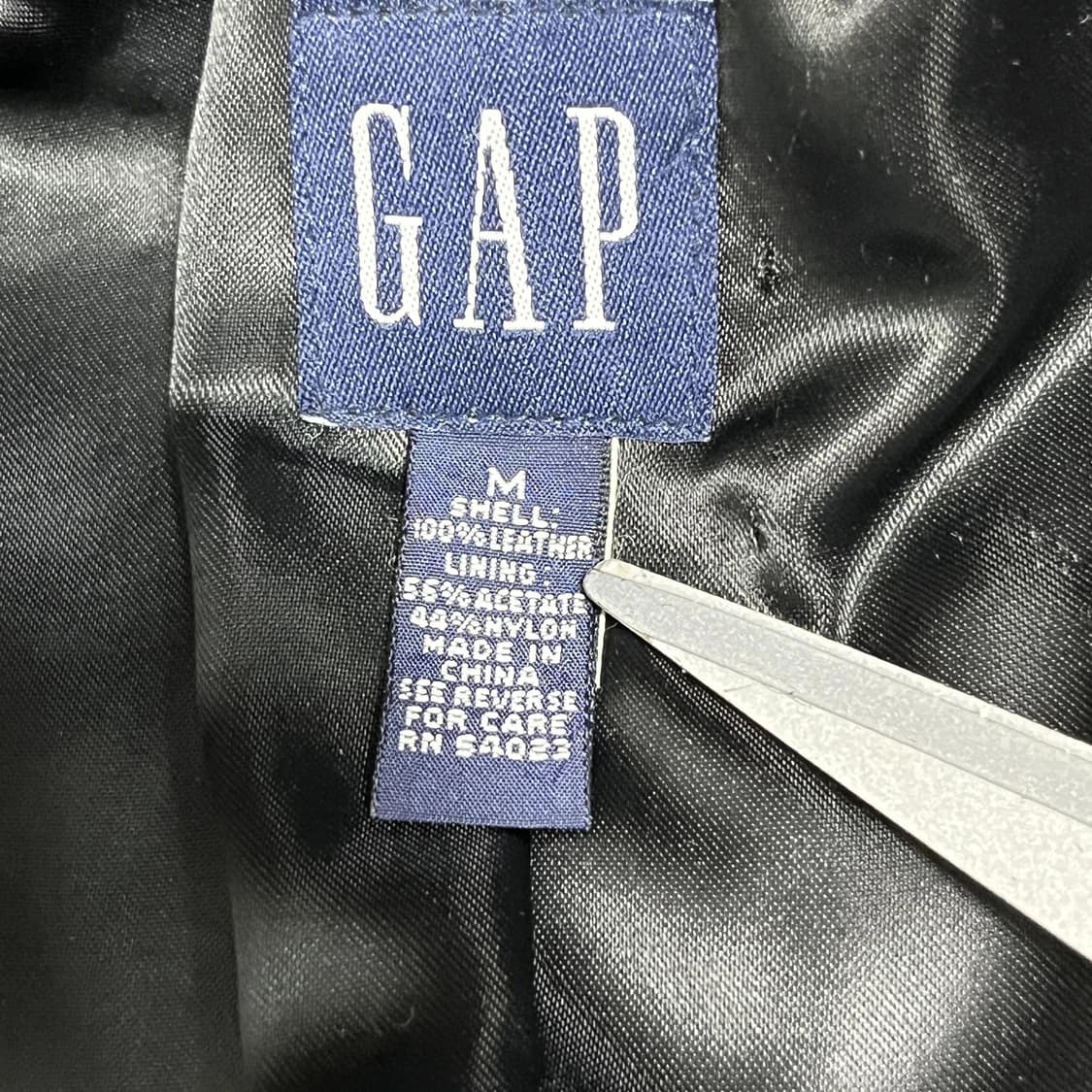 올드 갭 리얼 레더 더블 버튼 자켓 상품이미지4