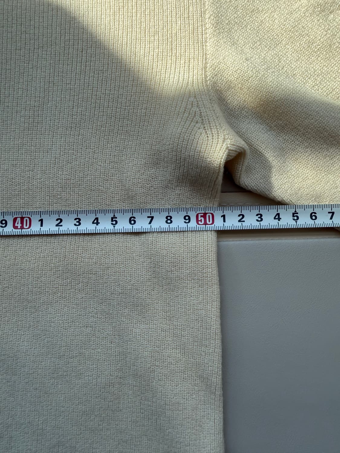 TIME 아이보리 V넥 캐시미어 100 니트 스웨터 브이넥 타임 한섬 상품이미지3