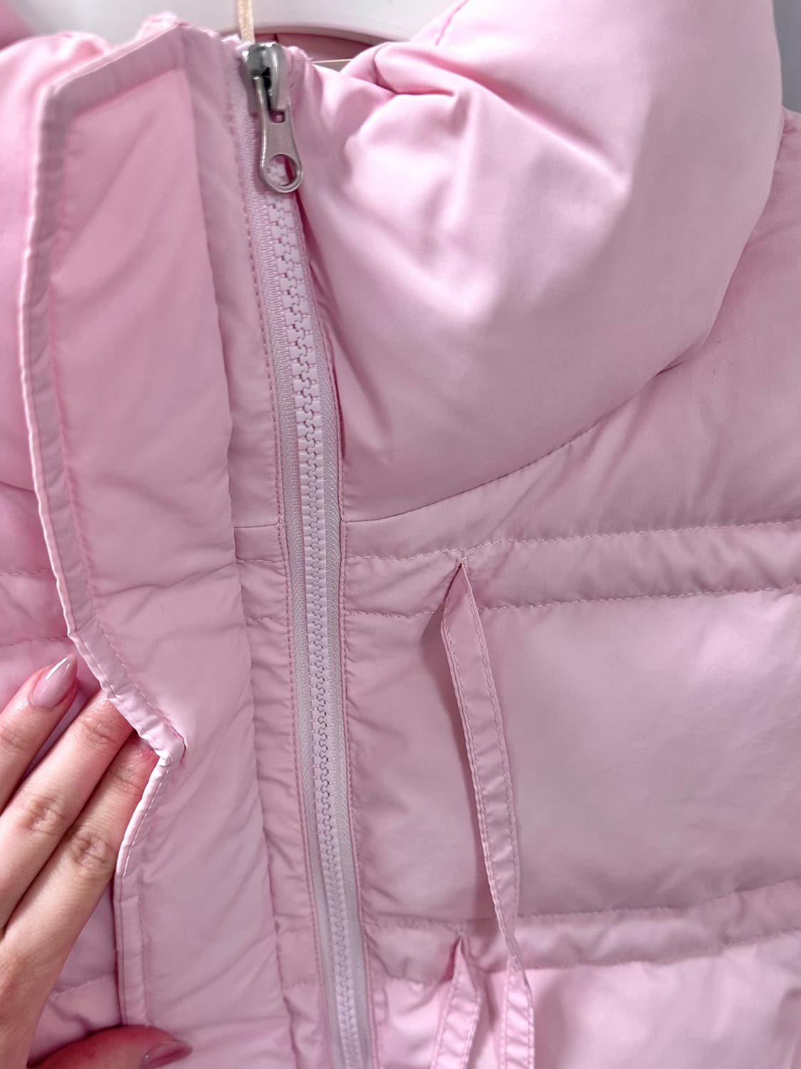 마가린 핑거스 리본 패딩 핑크 상품이미지7