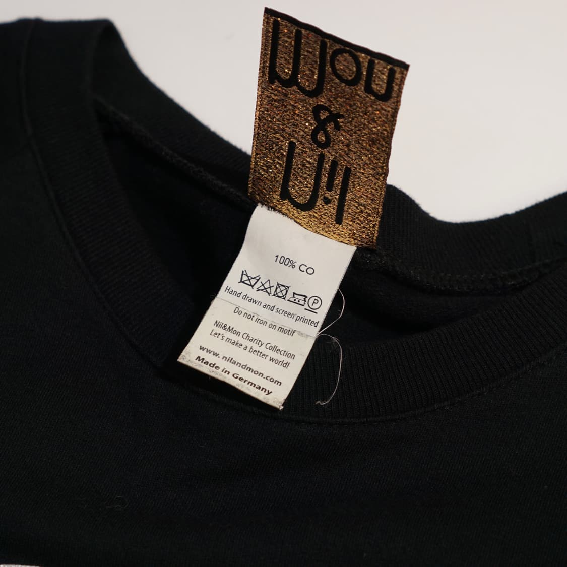 Nil&Mon 칼라거펠트 패치워크 스웻셔츠 상품이미지7