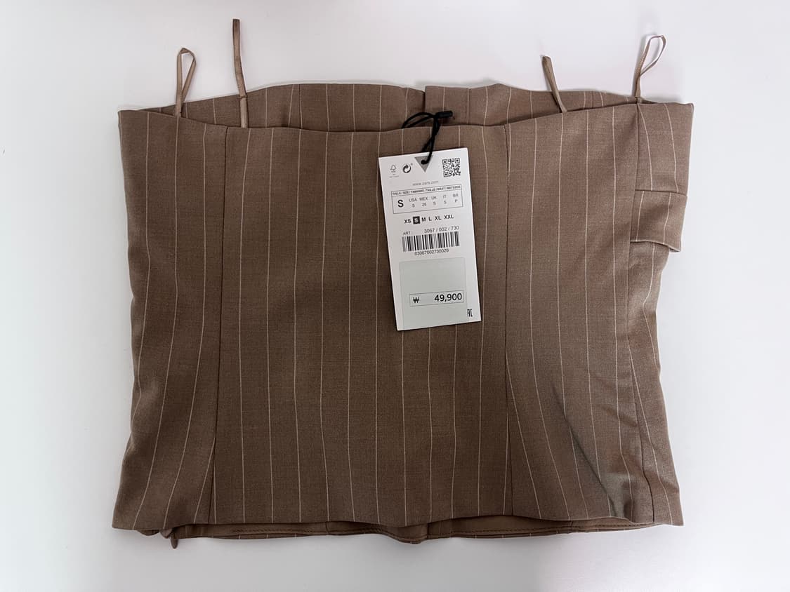 자라 스트라이프 튜브탑 S (새상품) 상품이미지2