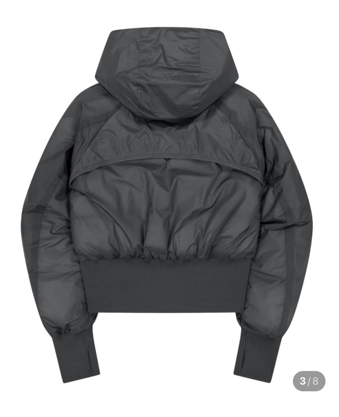 [새상품] 오호스 리버시블 체크패딩 차콜 1사이즈 상품이미지2