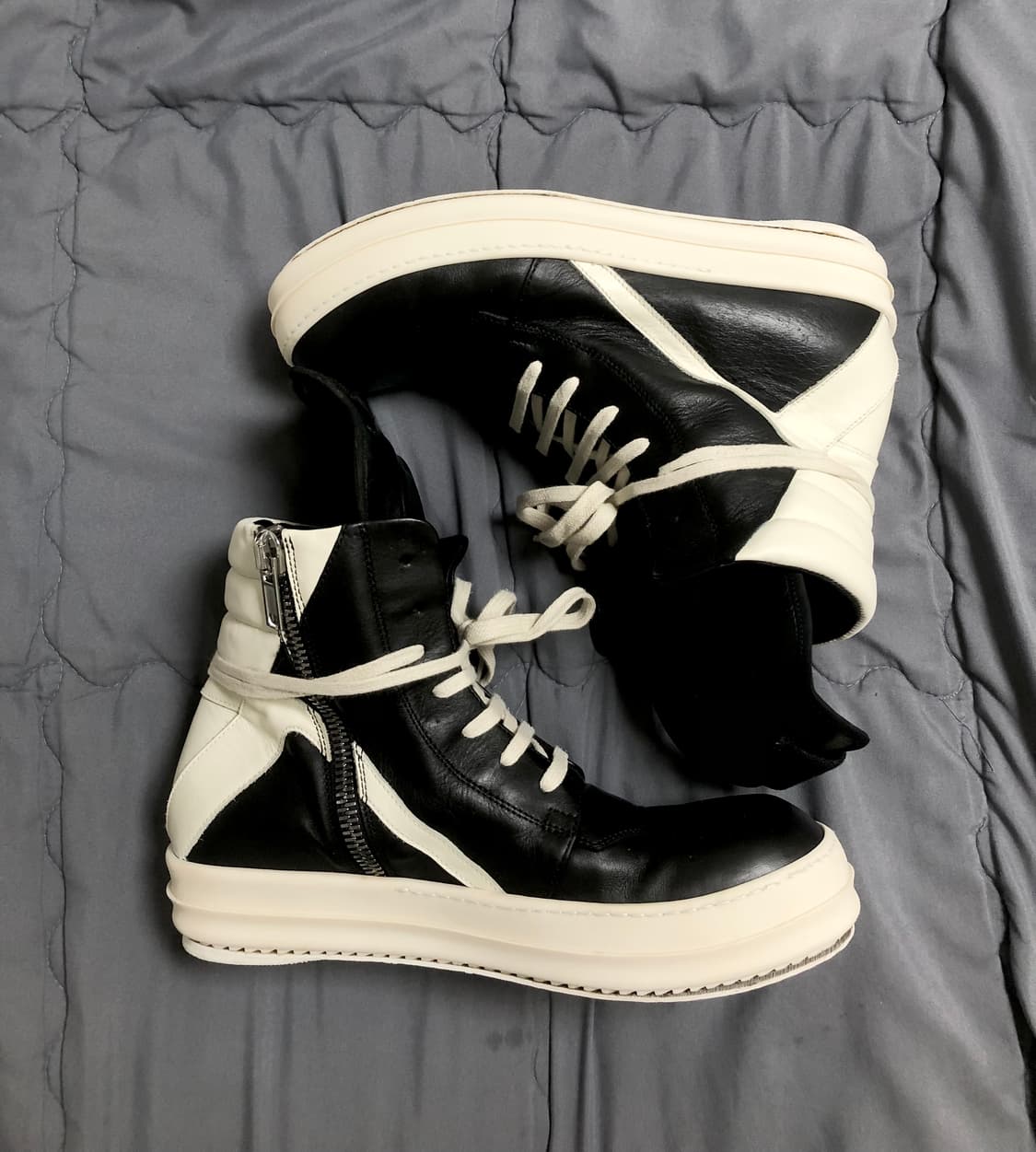 릭오웬스 16FW MASTODON 지오바스켓 모노크롬 LPO 42.5 상품이미지5