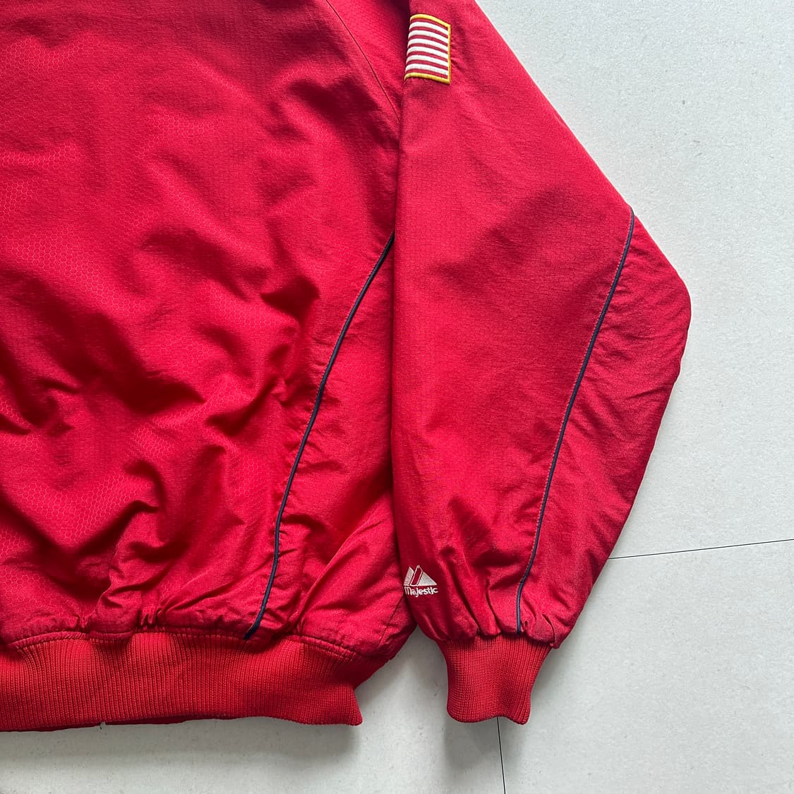 [L] 마제스틱 세인트루이스 카디널스 어센틱 후리스 안감 자켓 상품이미지8