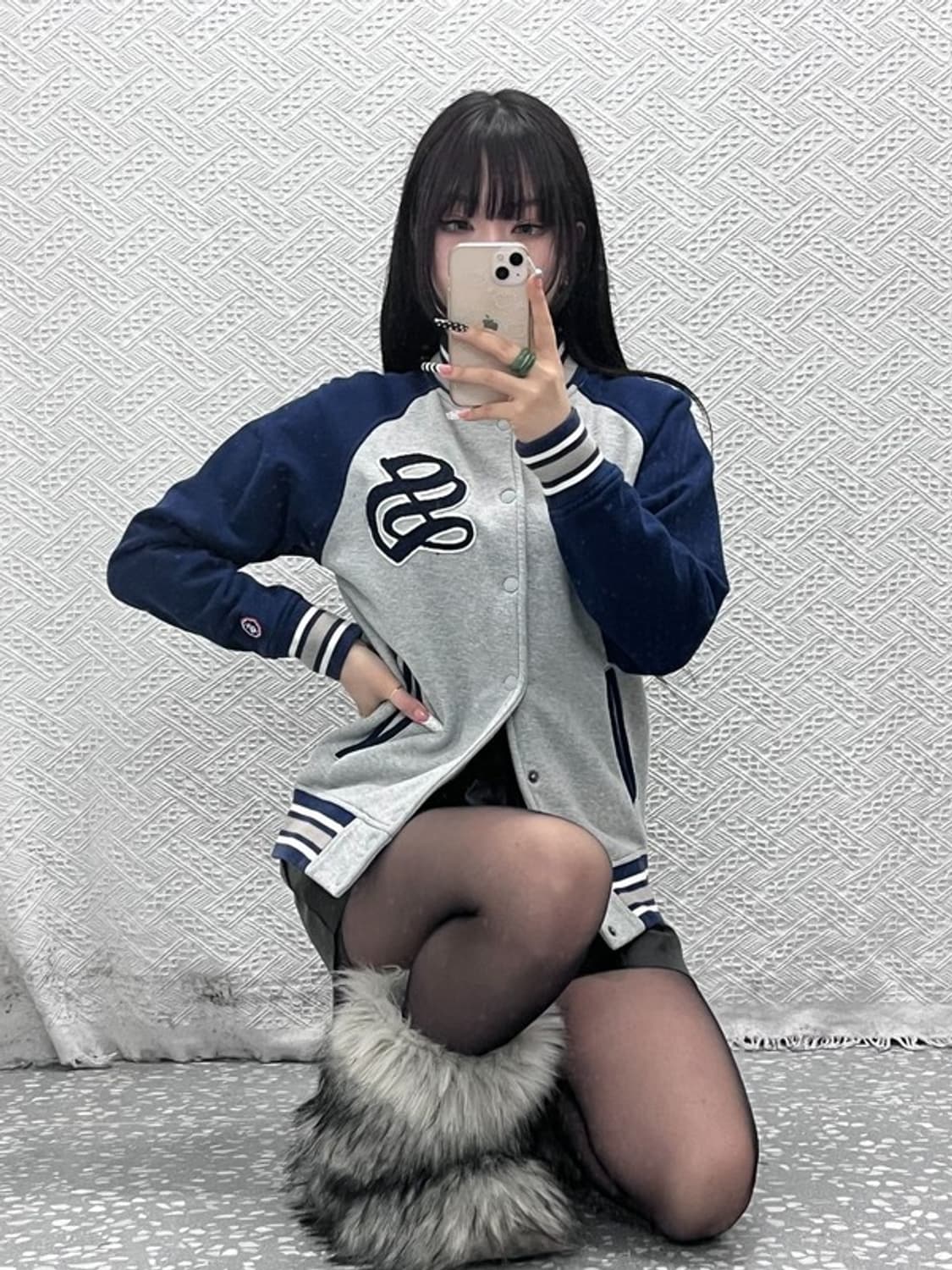 스투시 애슬레틱 트라이브 레트로 스트릿 바시티 자켓 S C10358 상품이미지2