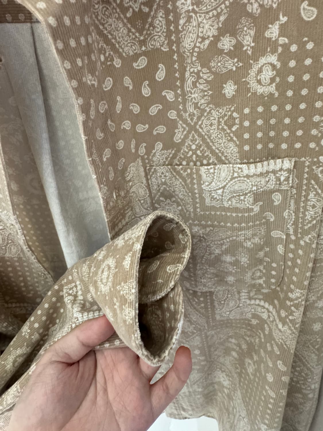 XEROBNR 페이즐리 패턴 셔츠 XL 상품이미지3