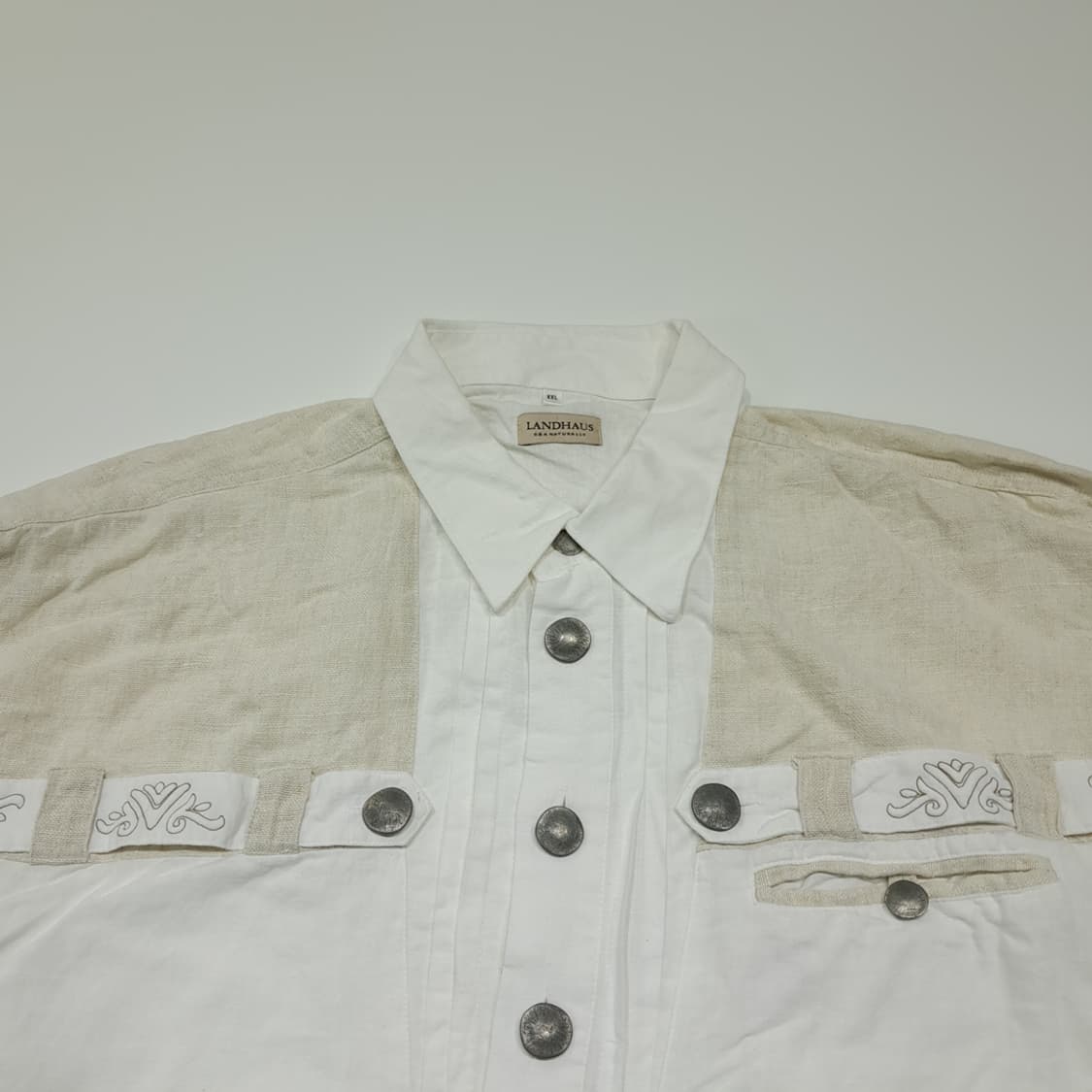 CL987 XL 란트하우스 90s 독일 트라흐텐 바바리안 린넨코튼 알펜 상품이미지2