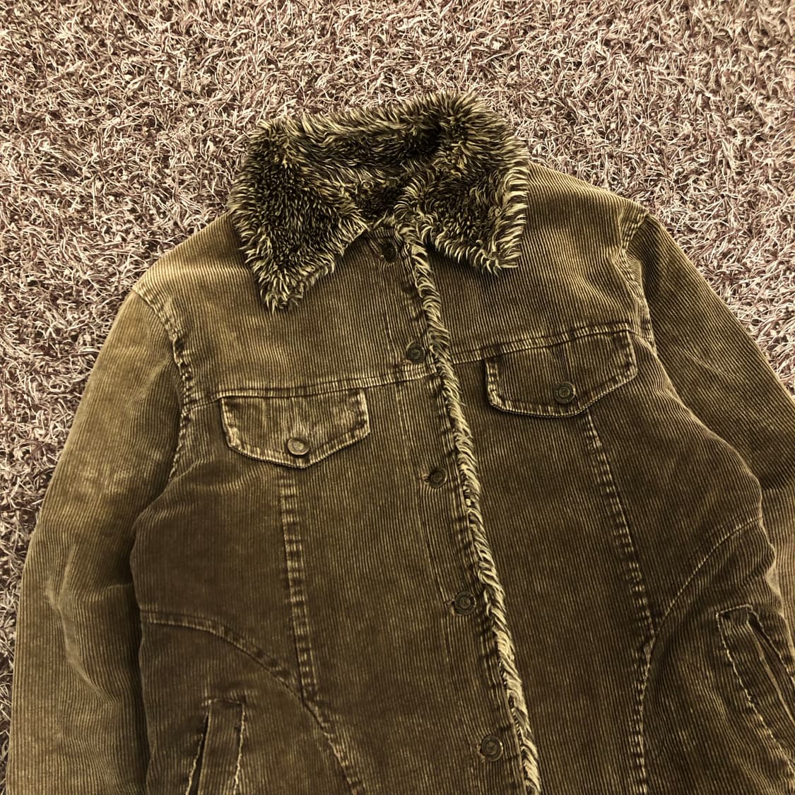 빈티지 코듀로이 퍼 쉐르파 자켓 상품이미지2