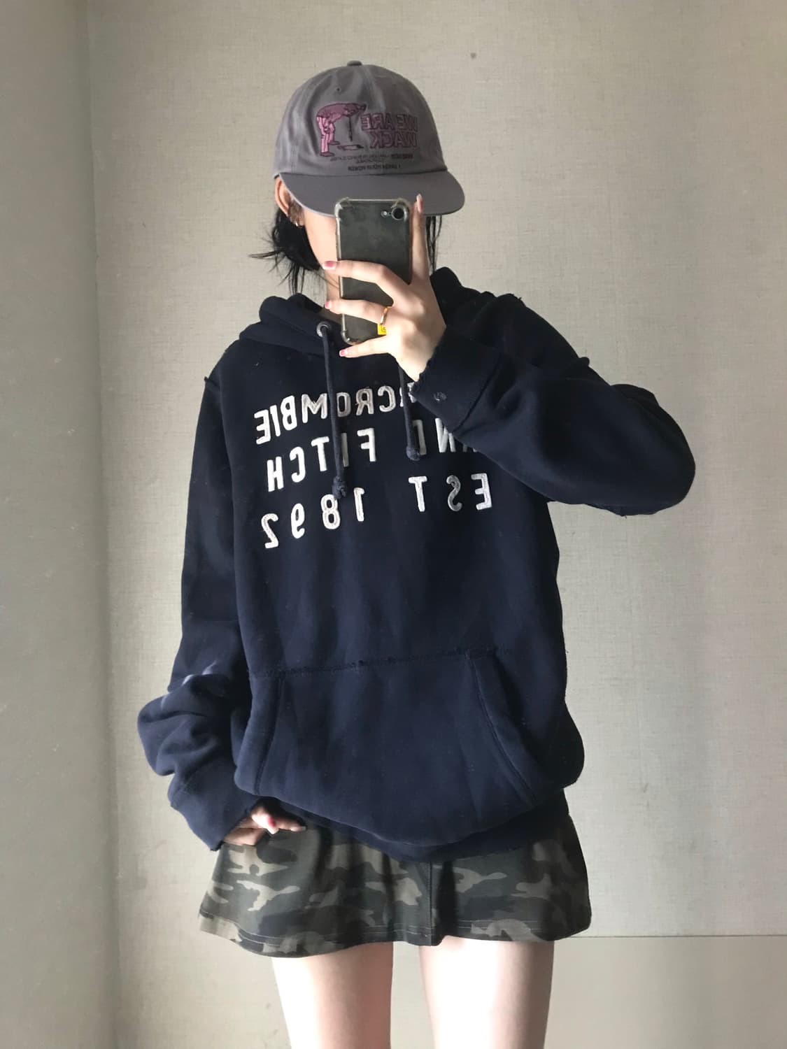 아베크롬비 네이비 후드티 상품이미지1