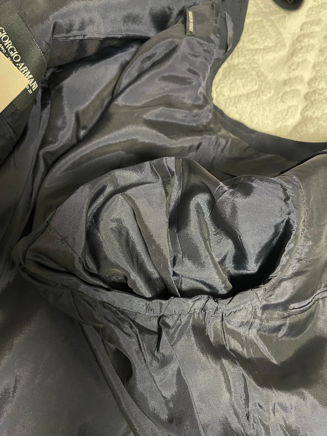 빈티지 90s후반 조르지오 아르마니 메인라인  수트 자켓 블랙50 상품이미지7