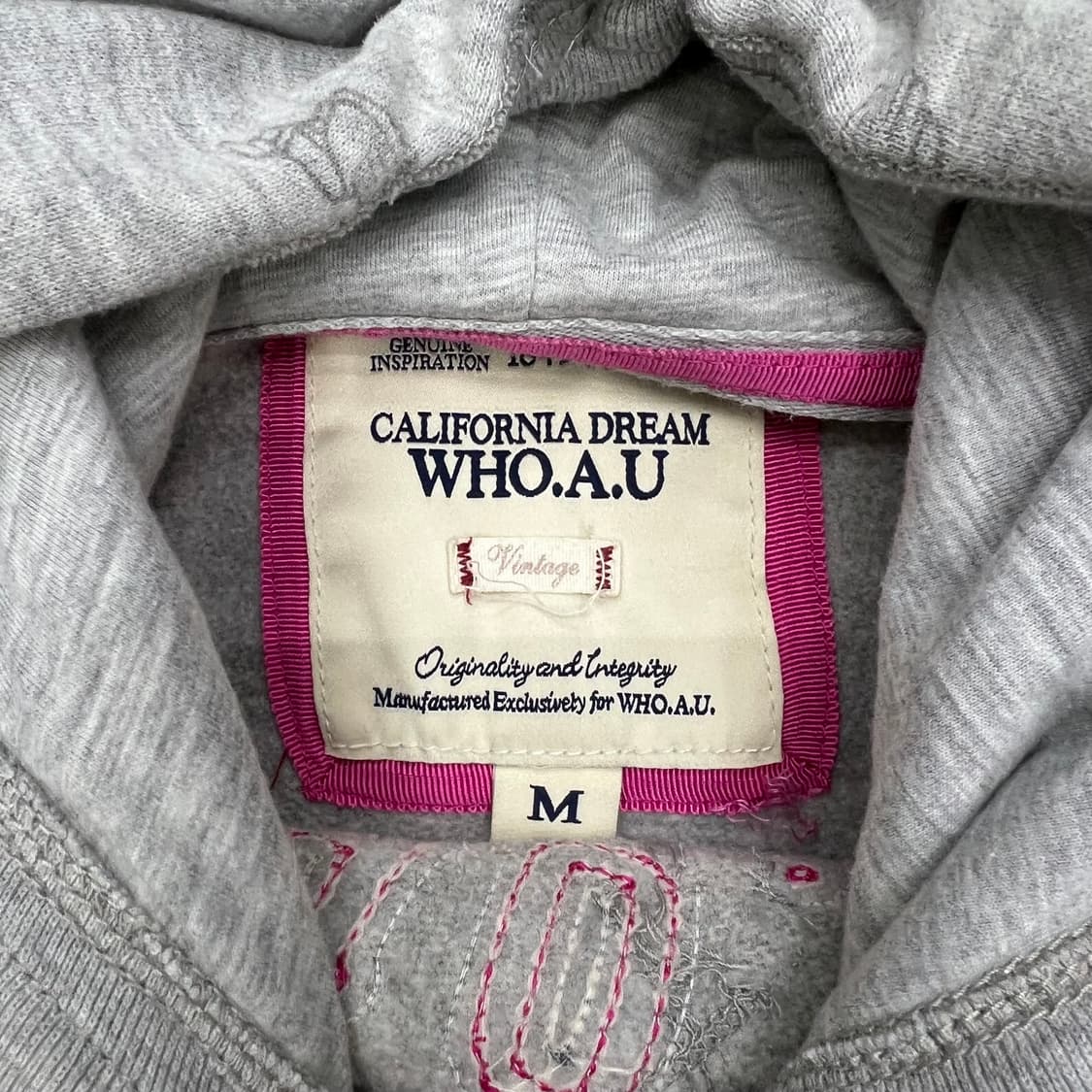 착샷O 후아유 그레이핑크 후드 상품이미지2