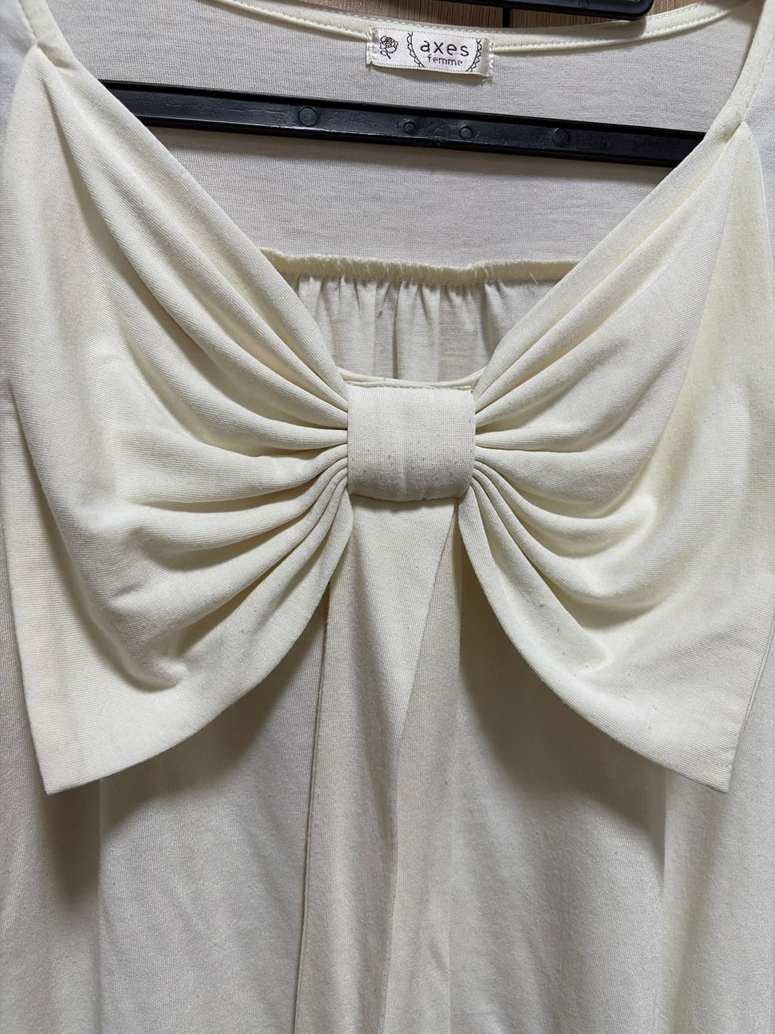 엑시즈팜 모리걸 리본 반팔티셔츠 블라우스 상품이미지3