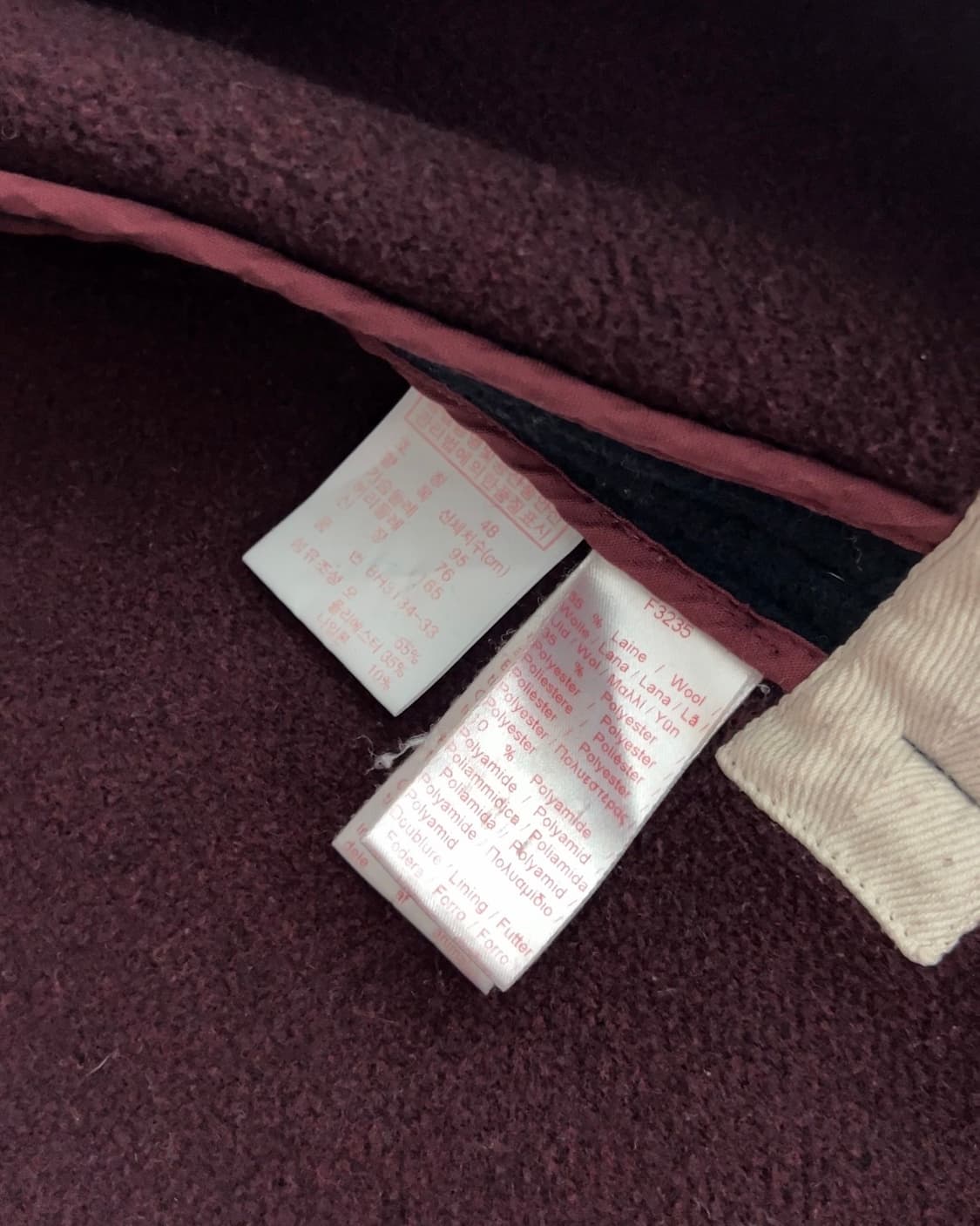 라코스테 네이비 후드 더플 코트 48 상품이미지7