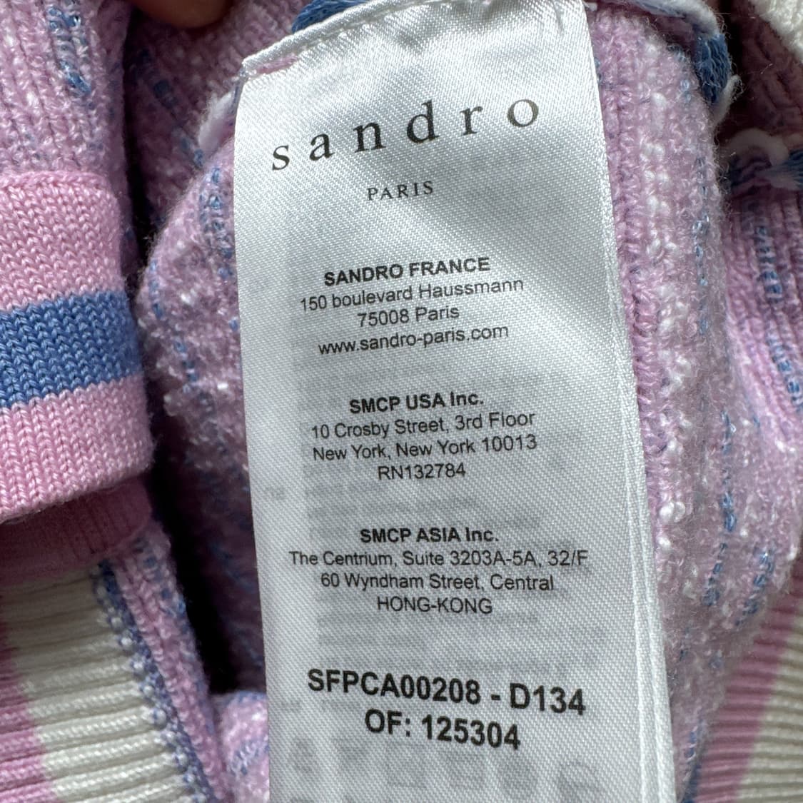 [M] 산드로 파스텔 루즈핏 가디건 22S/S 상품이미지5