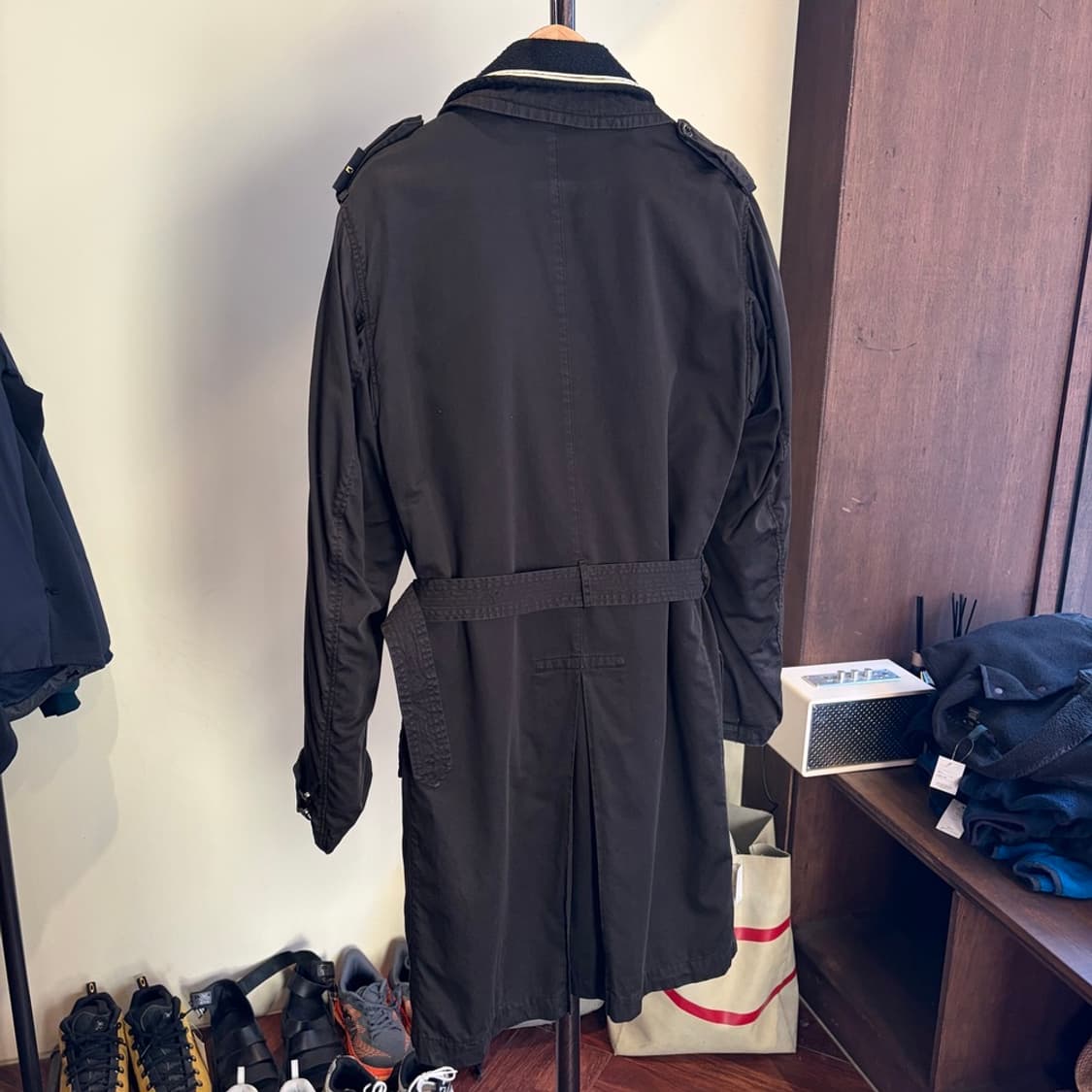 15863 - 스톤아일랜드 벨티드 트렌치 코트 상품이미지6