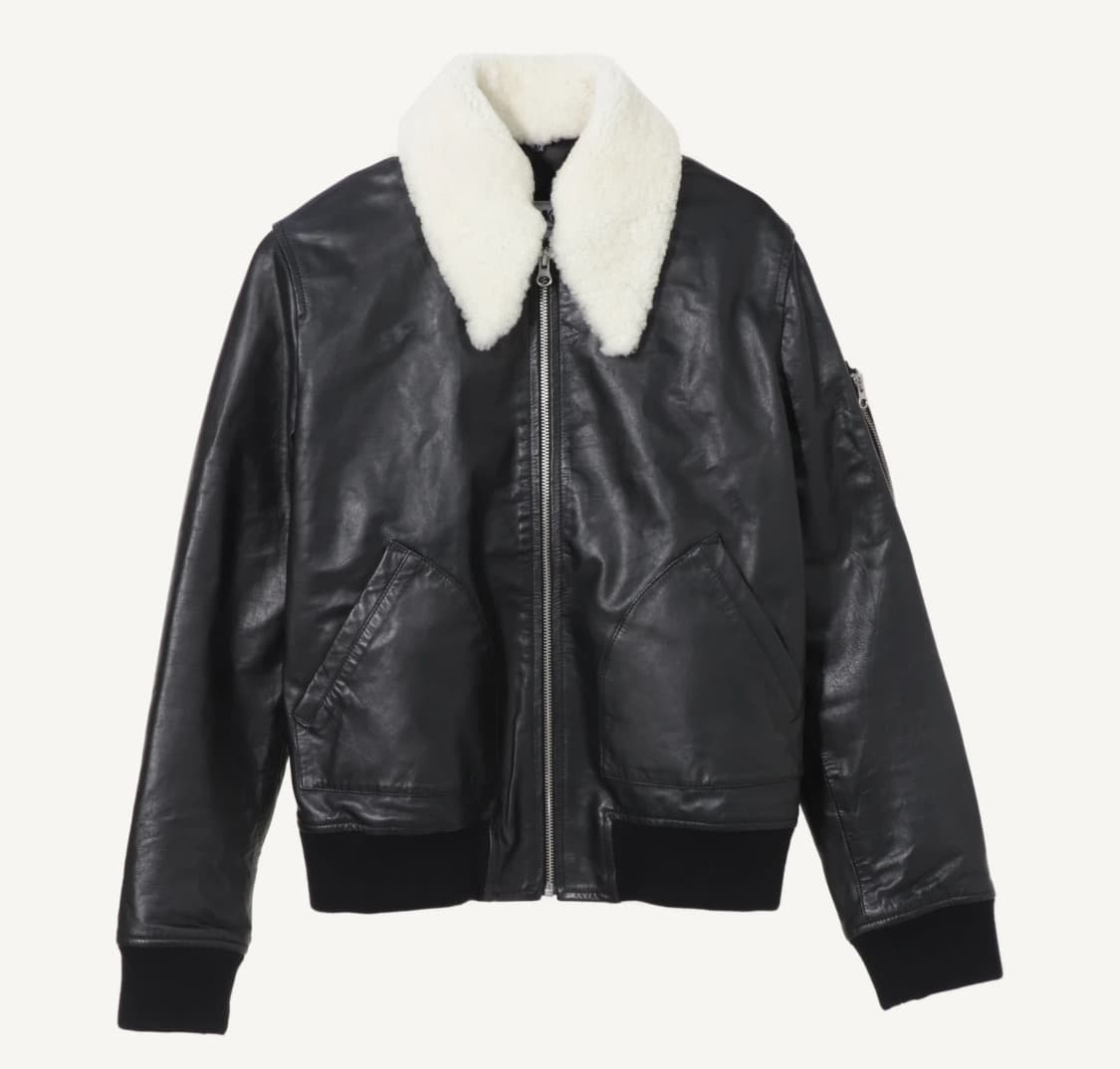 메종마르지엘라 mm6 송아지가죽 무스탕 상품이미지1