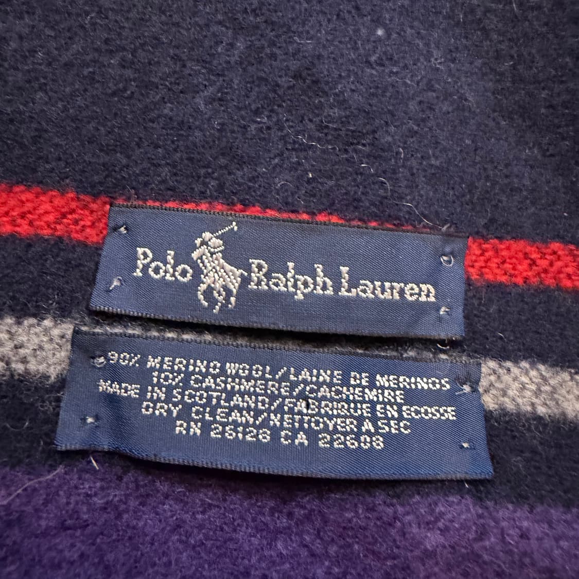 폴로 랄프로렌 스트라이프 울혼방 스카프 상품이미지5