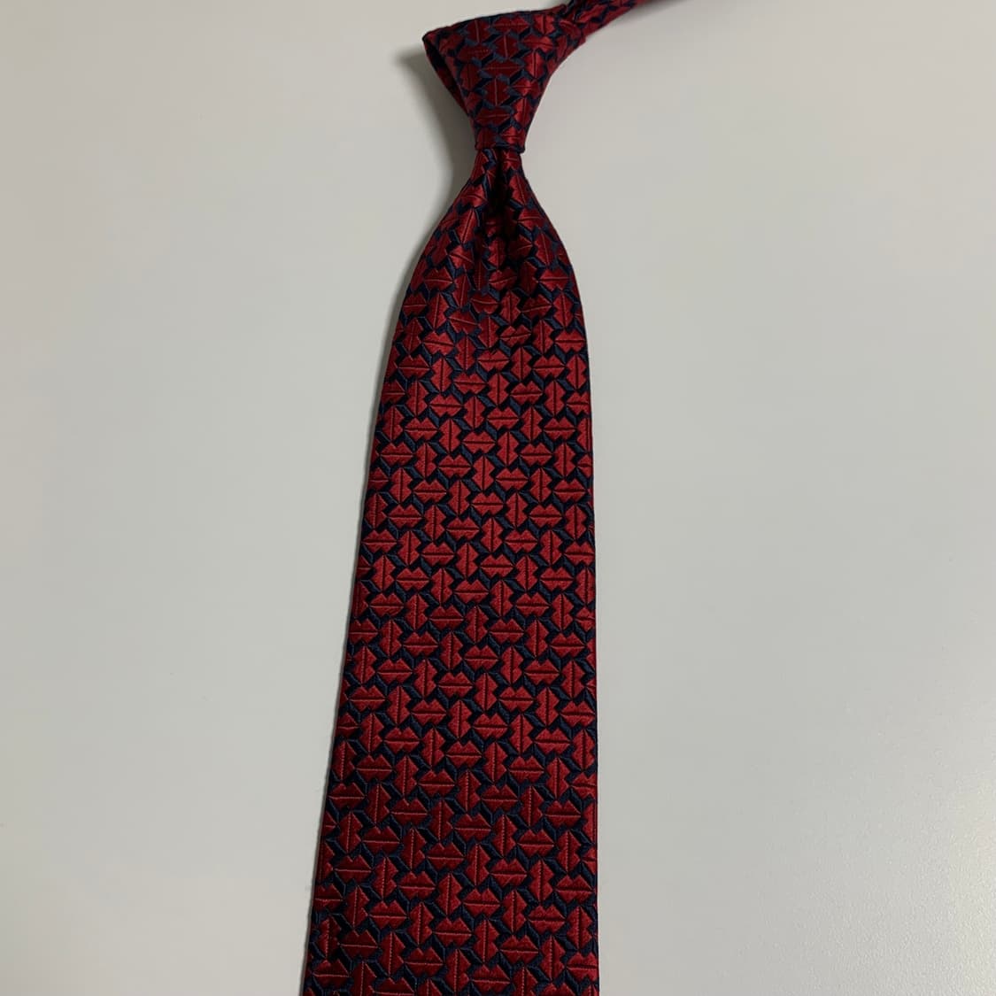 니나리치(NINA RICCI) 명품넥타이 A+등급 레드컬러 8cm 상품이미지7