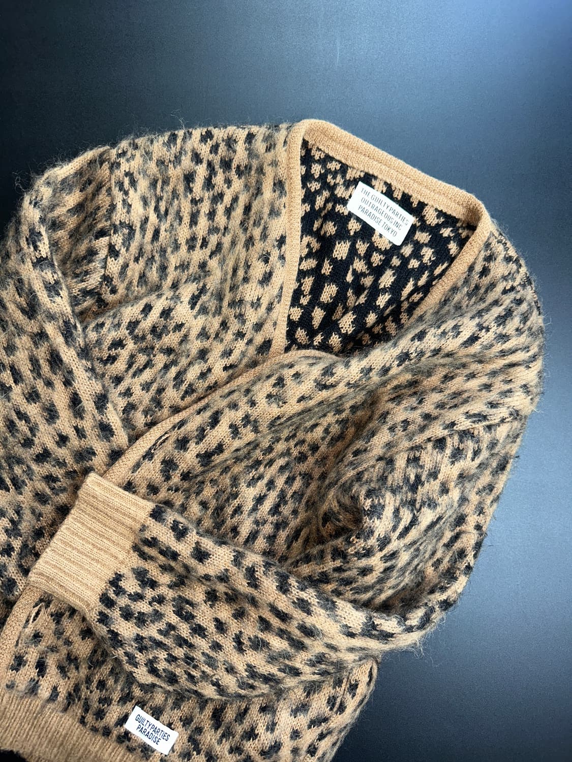 Wackomaria leopard mohair cardigan 상품이미지1