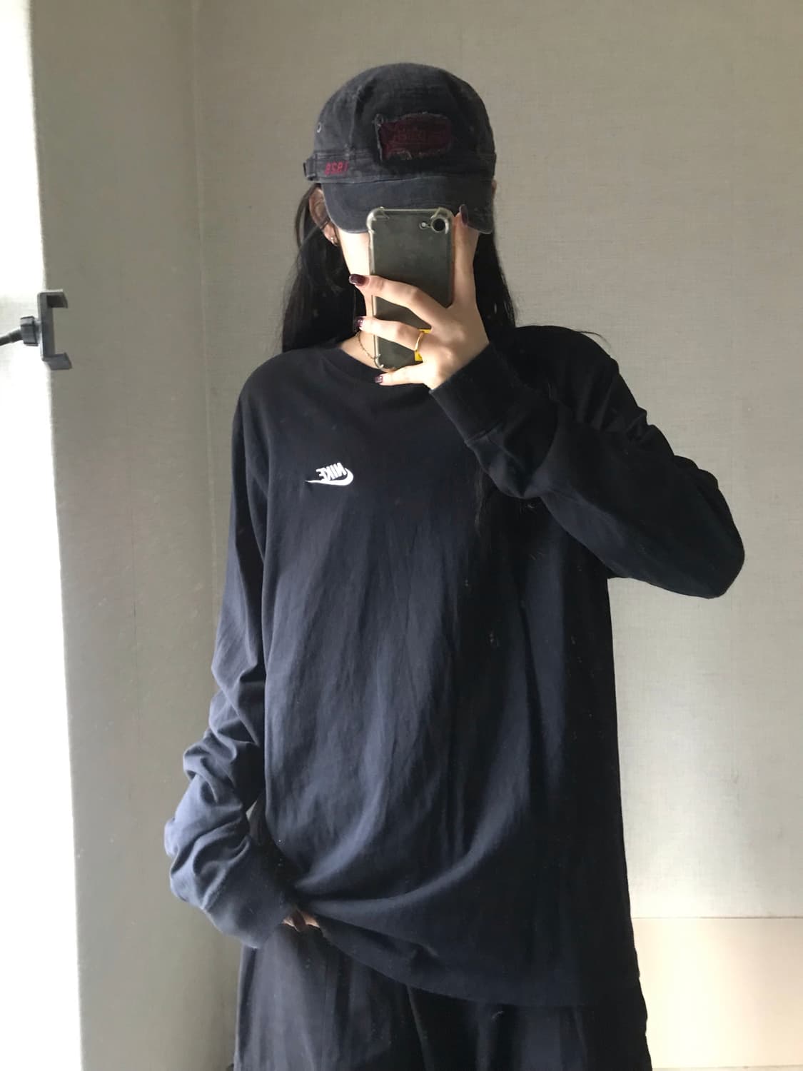 나이키 블랙 롱슬리브 상품이미지2