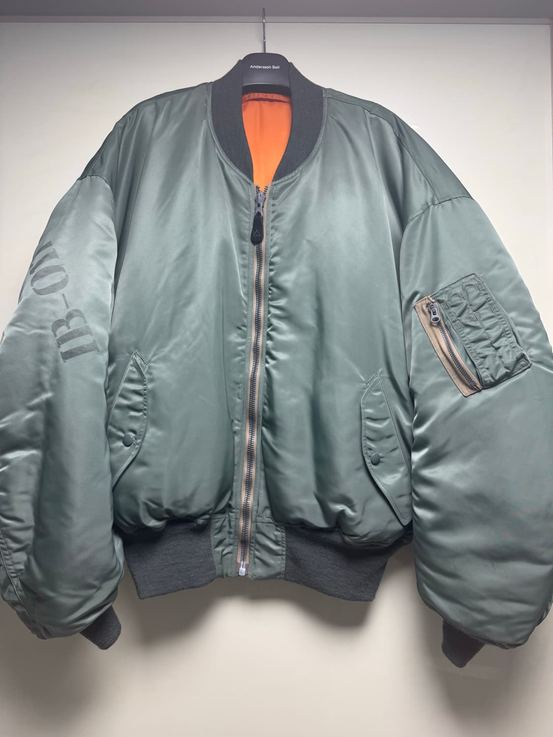 버즈릭슨 x 빔즈 ma-1 세이지 그린 상품이미지2