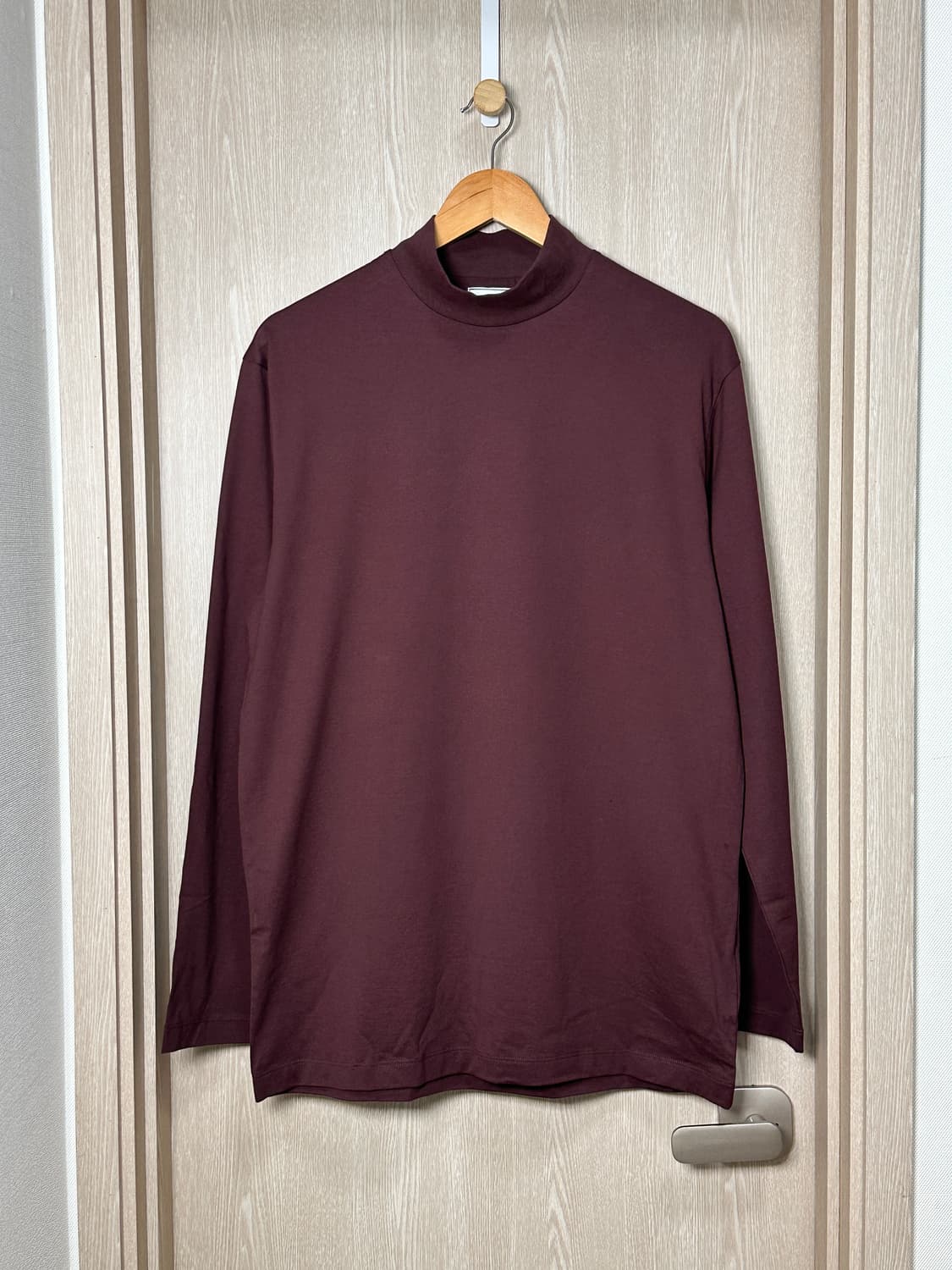 새상품)Y3 y-3 폴라넥 롱슬리브 100/ 버건디 요지야마모토 상품이미지1