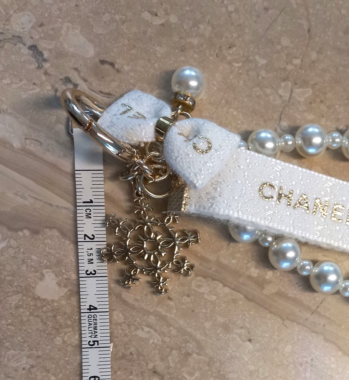 샤넬 CHANEL 화이트펄 키링 2종 (새제품) 상품이미지10