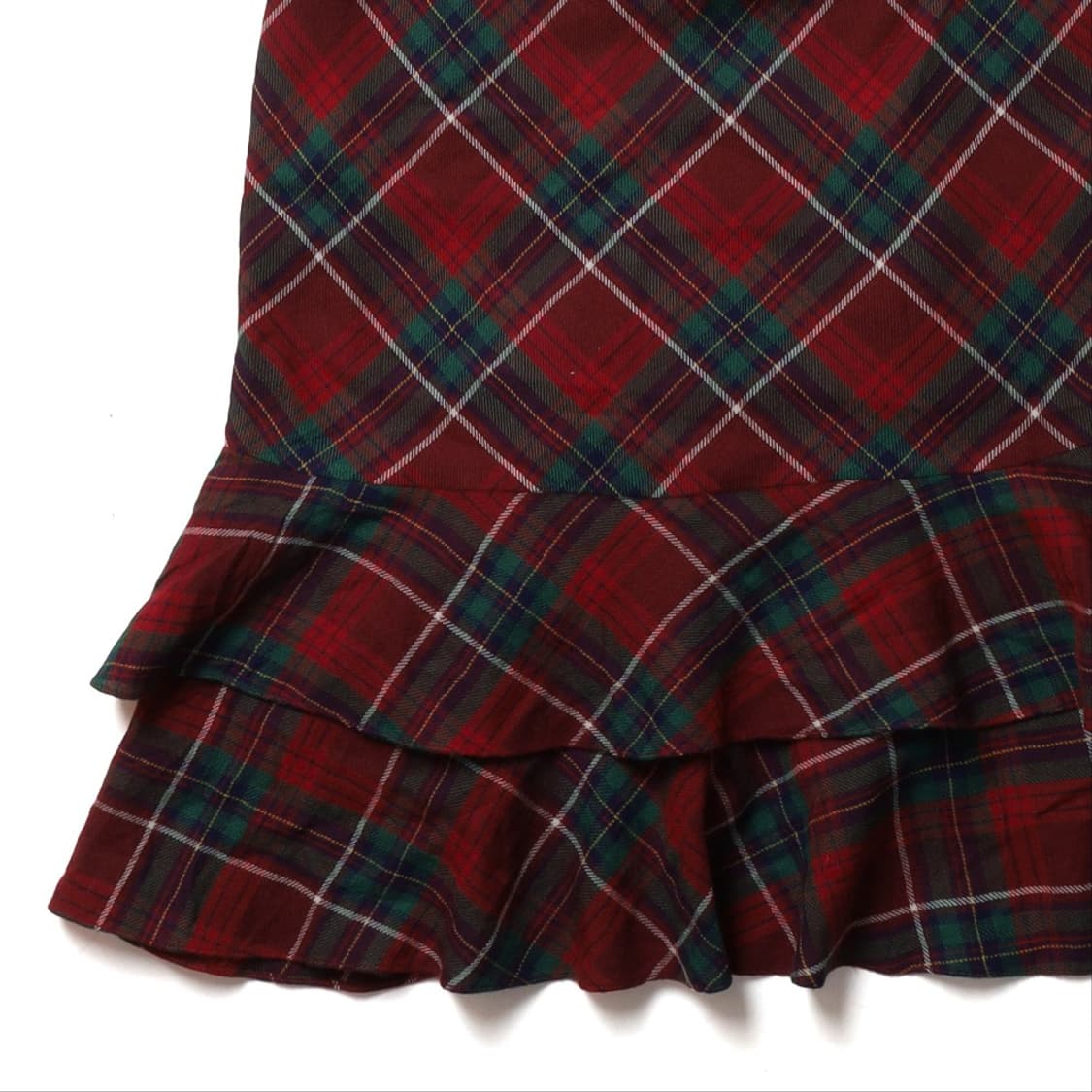 랄프로렌 Ralph Lauren Tartan Check Wool Fril 상품이미지6