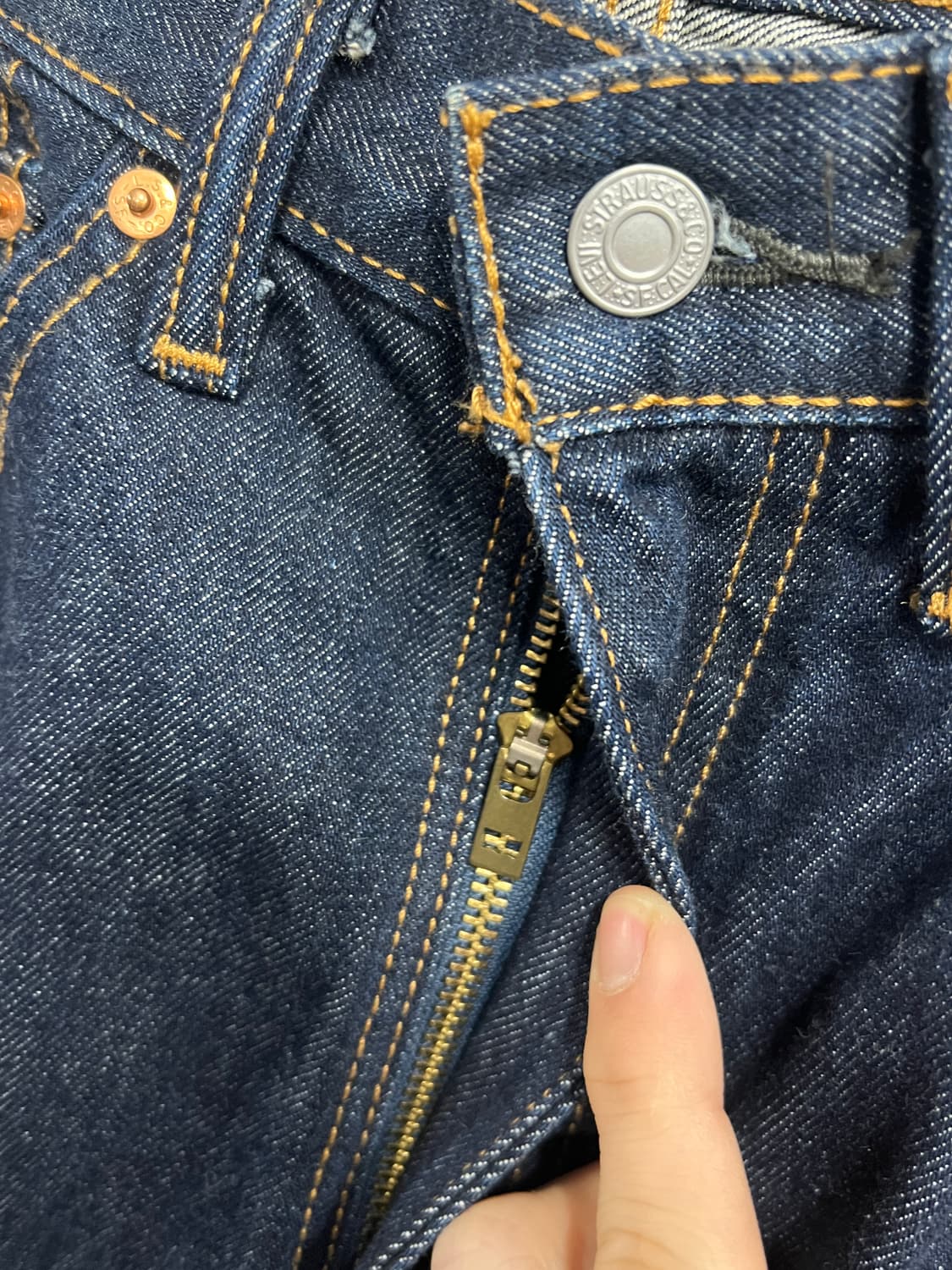 Levis 리바이스 505 레귤러 스트레이트 인디고 데님 팬츠 상품이미지6