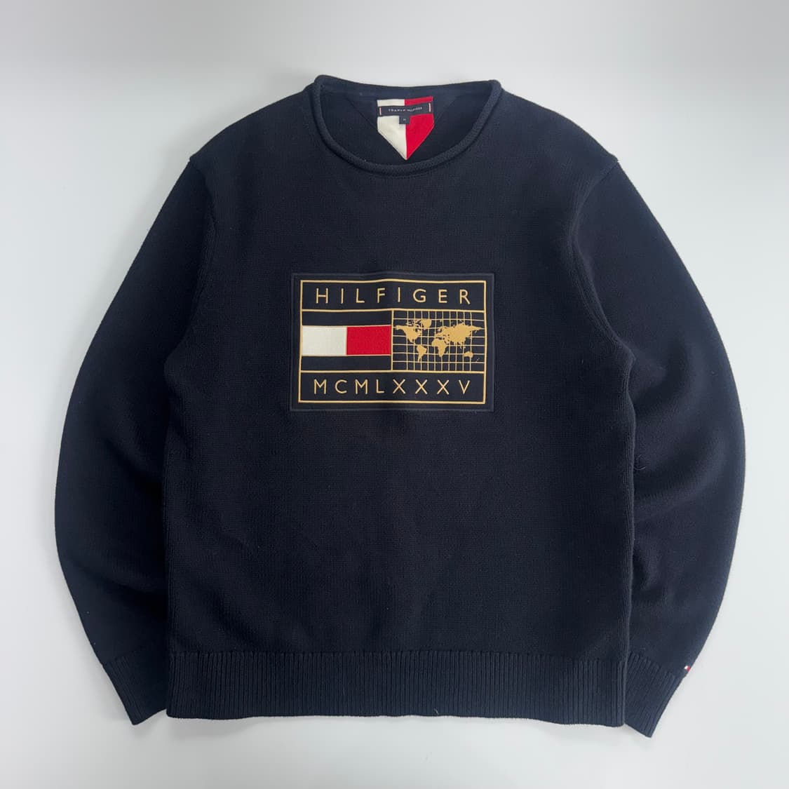 Tommy Hilfiger 타미힐피거 패치 네이비 니트 상품이미지3